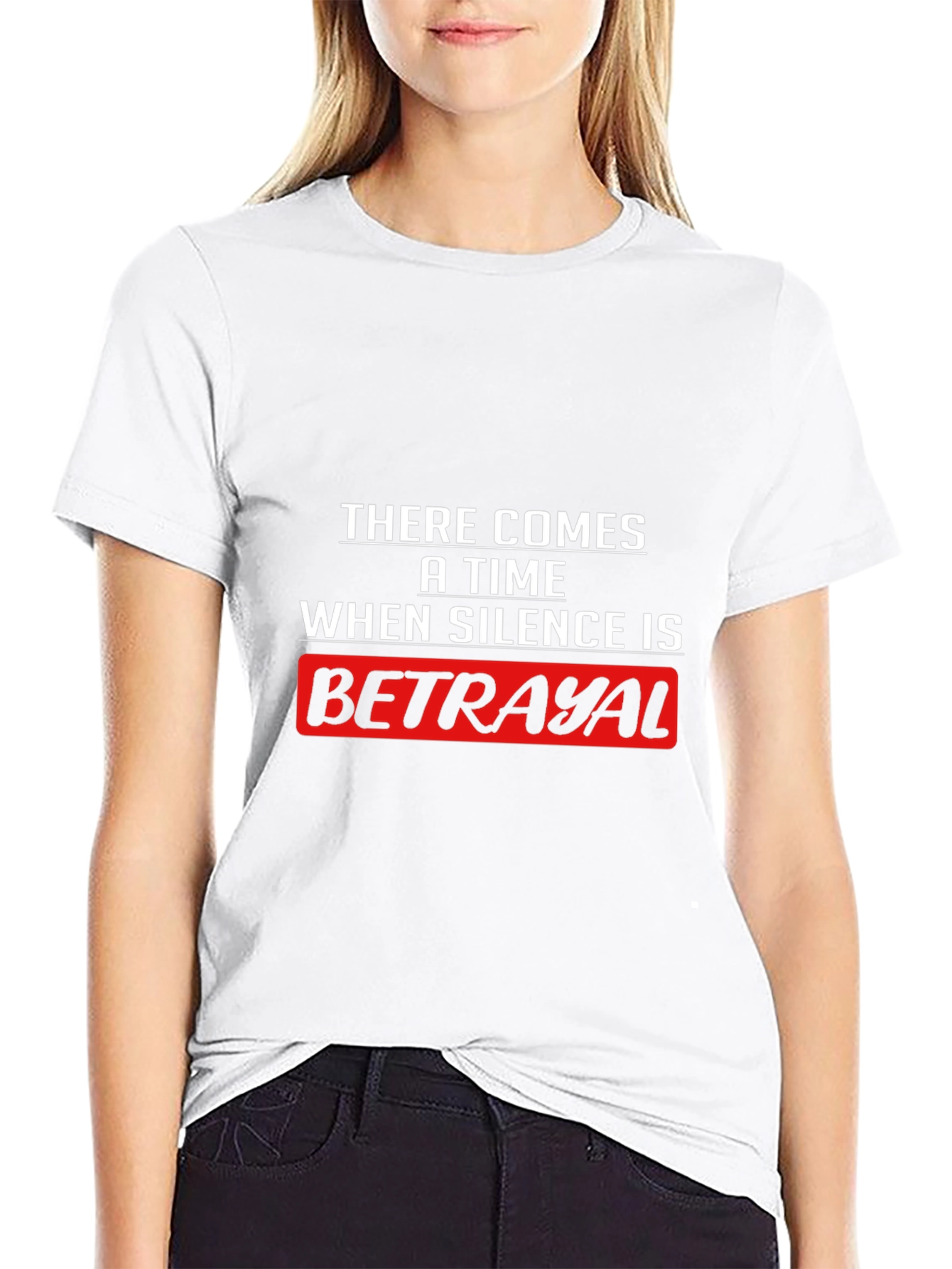 Silence is Betrayal Graphic Tee - Black