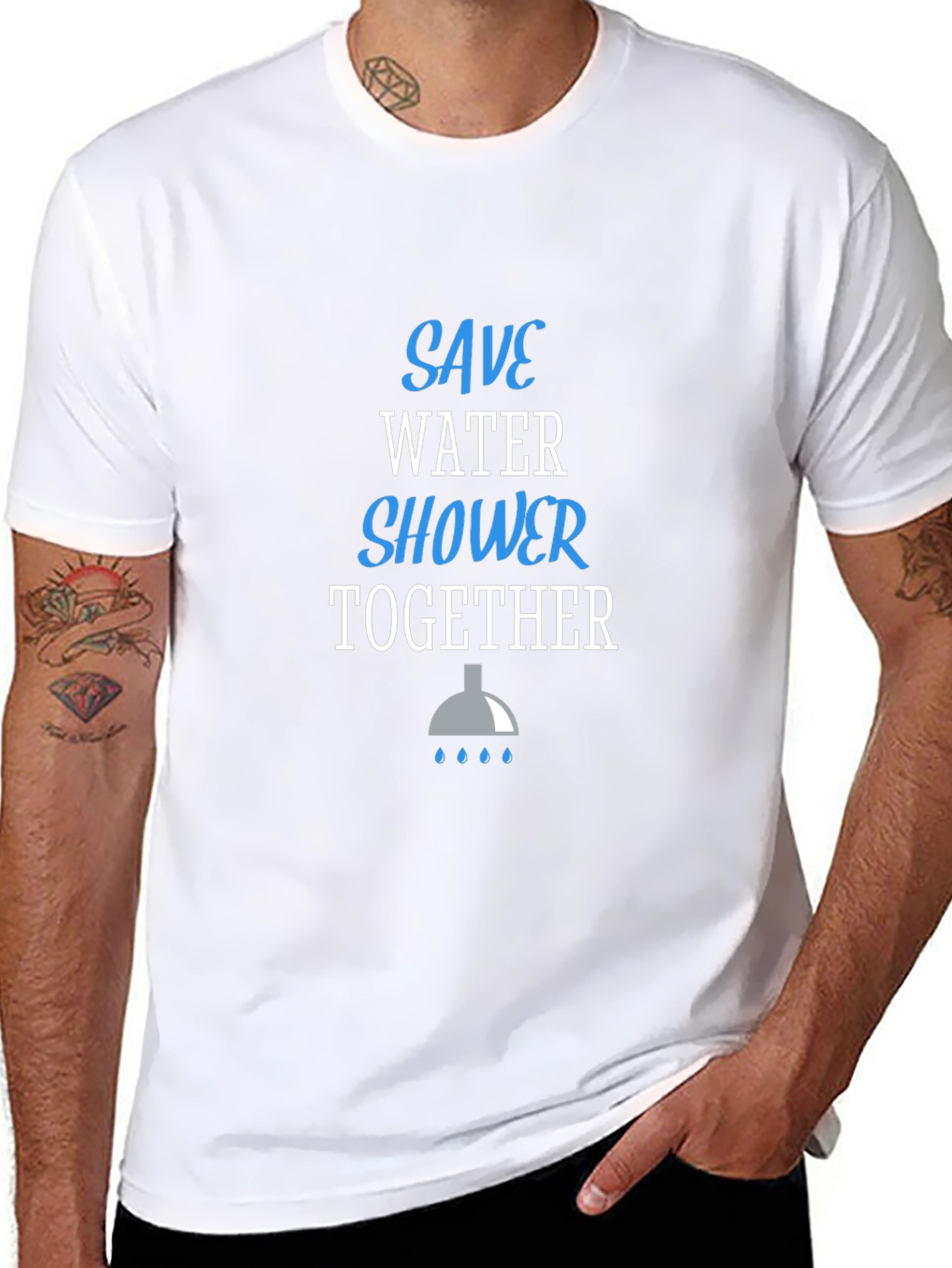 Save Water Shower Together Graphic Tee