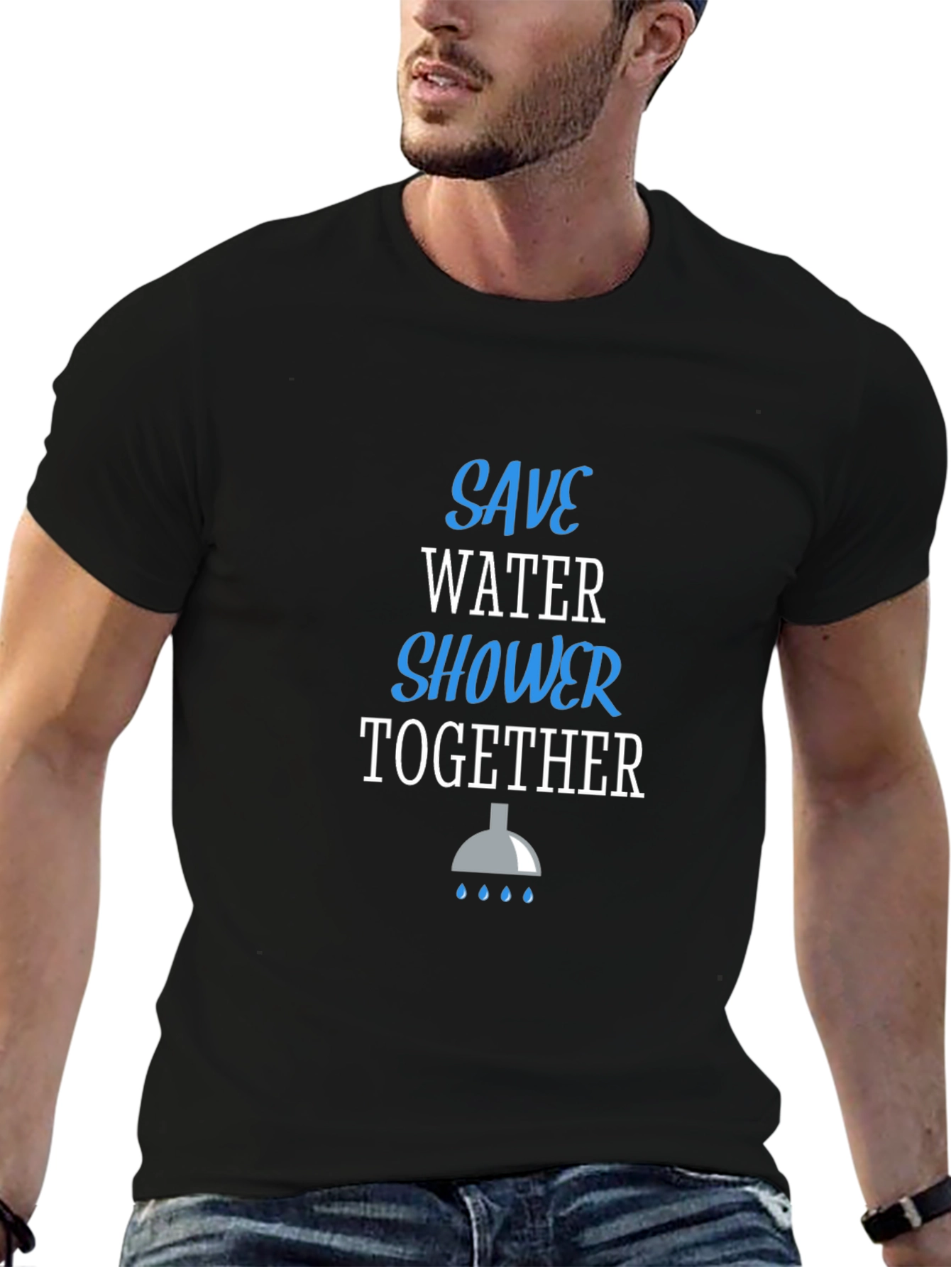 Save Water Shower Together Graphic Tee