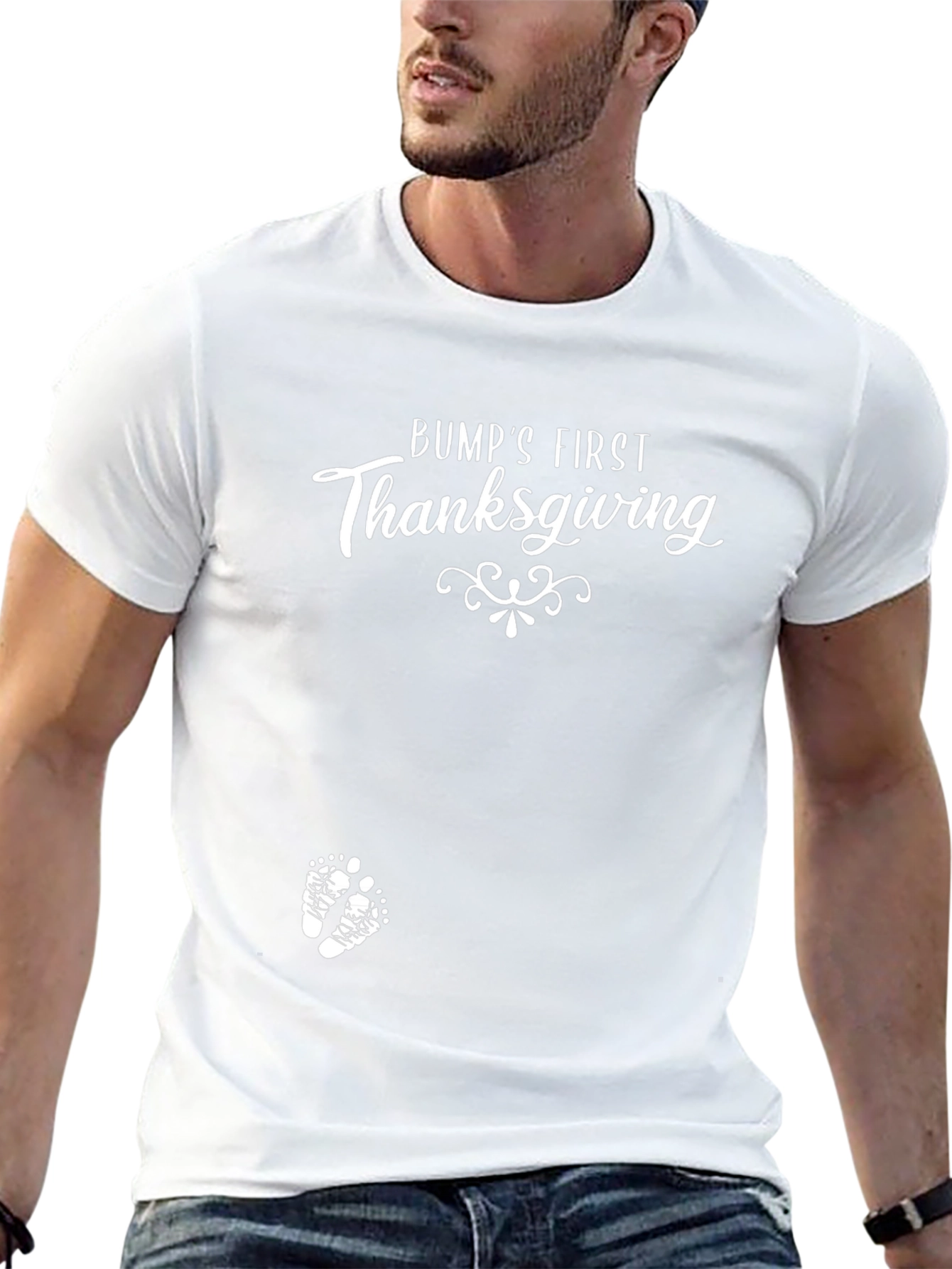 Bumps First Thanksgiving T-Shirt - Holiday Pregnancy Tee