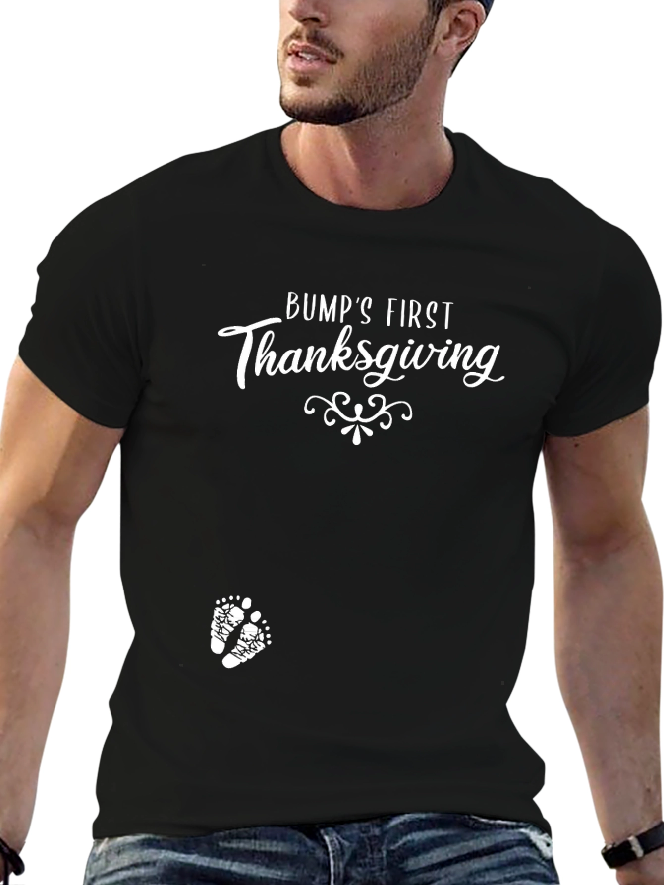 Bumps First Thanksgiving T-Shirt - Holiday Pregnancy Tee