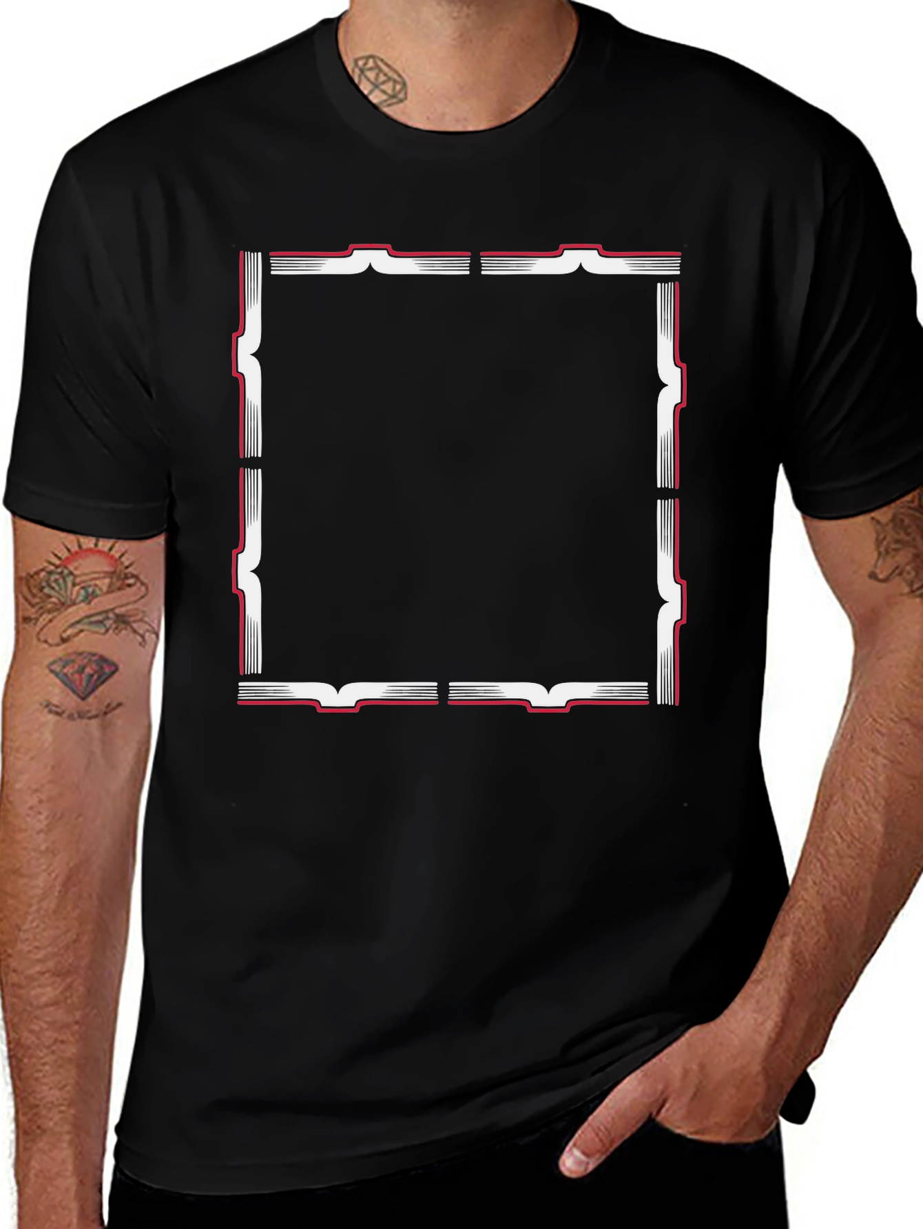 Square Border Graphic Tee