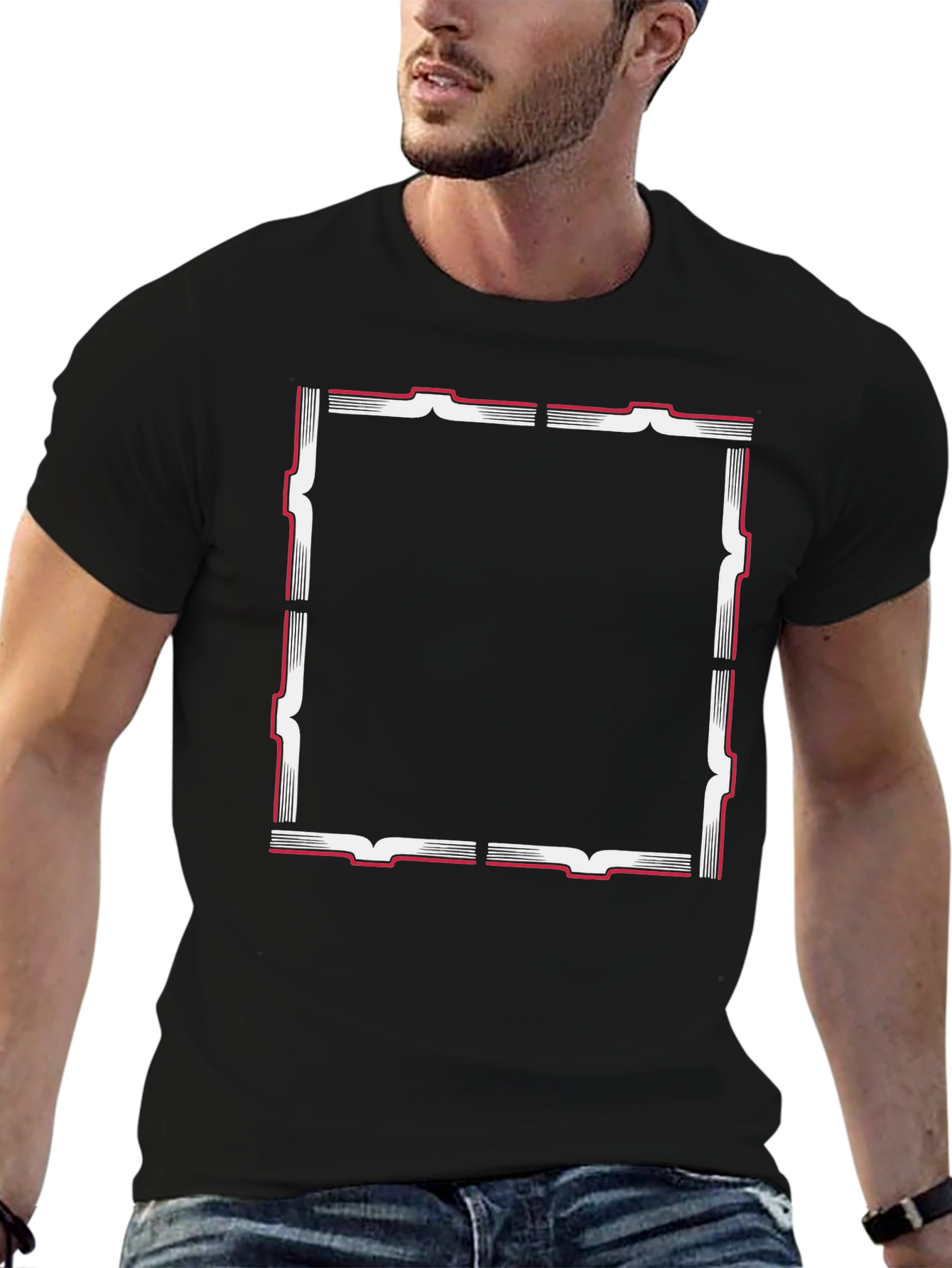 Square Border Graphic Tee