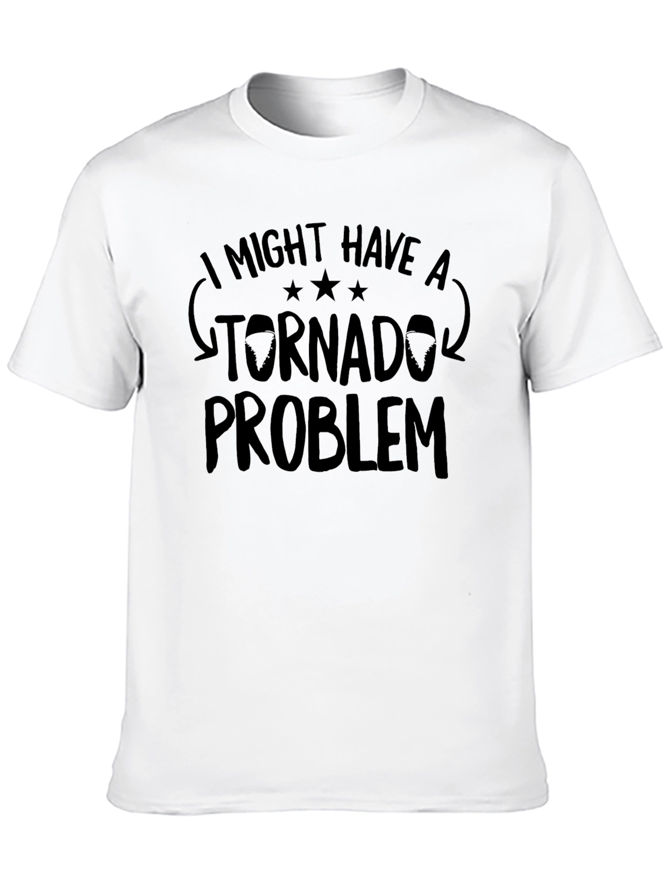 Tornado Problem Graphic Tee - Funny Novelty Shirt