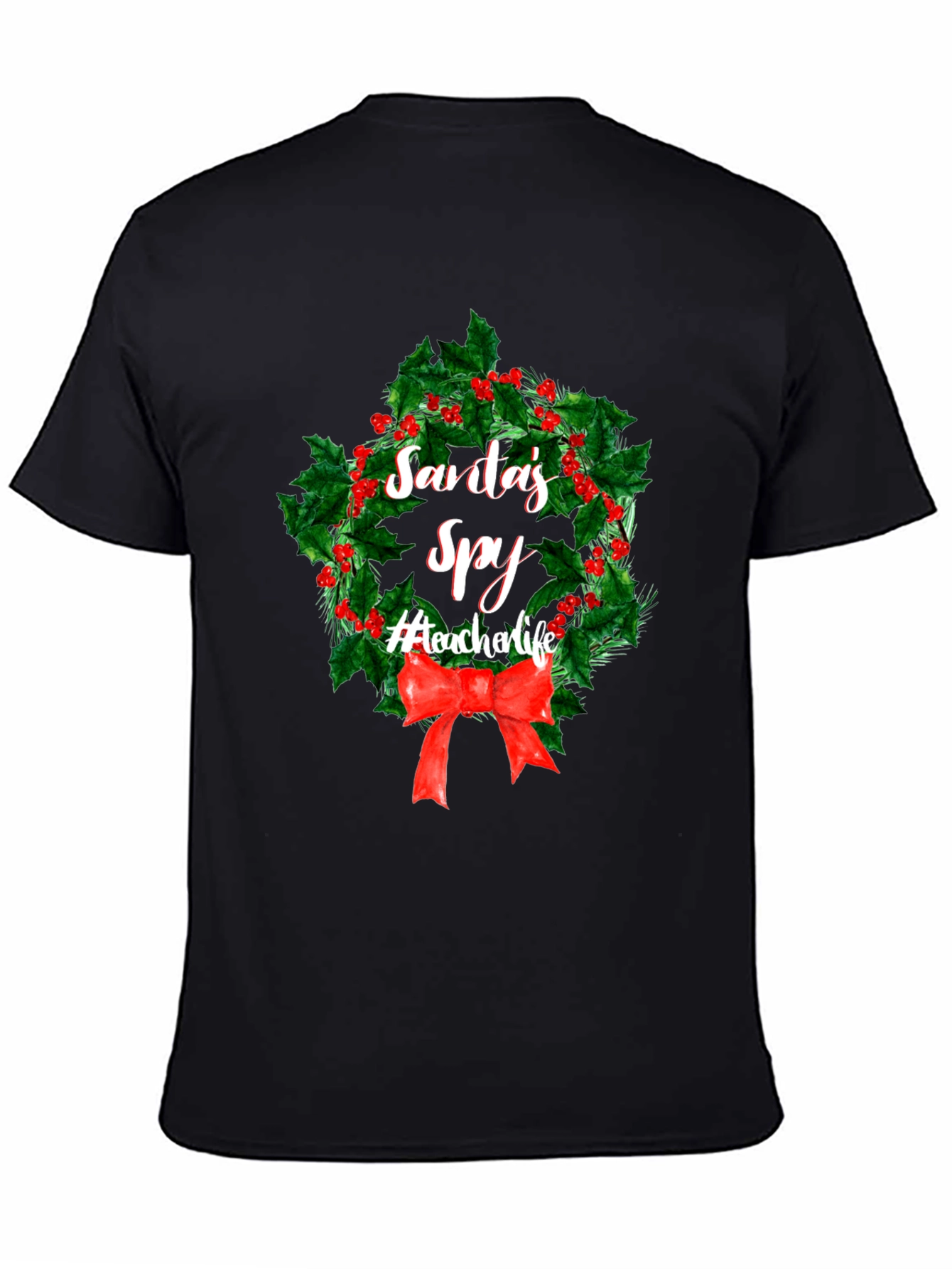 Santas Spy Teacher Life Christmas T-Shirt
