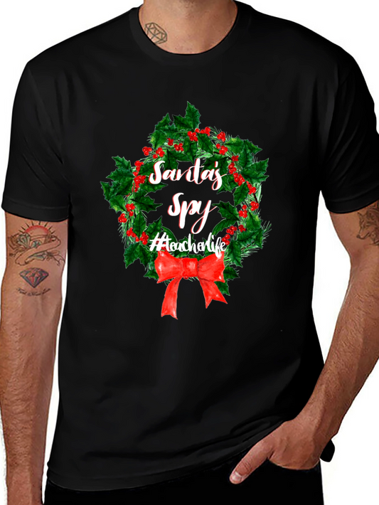 Santas Spy Teacher Life Christmas T-Shirt