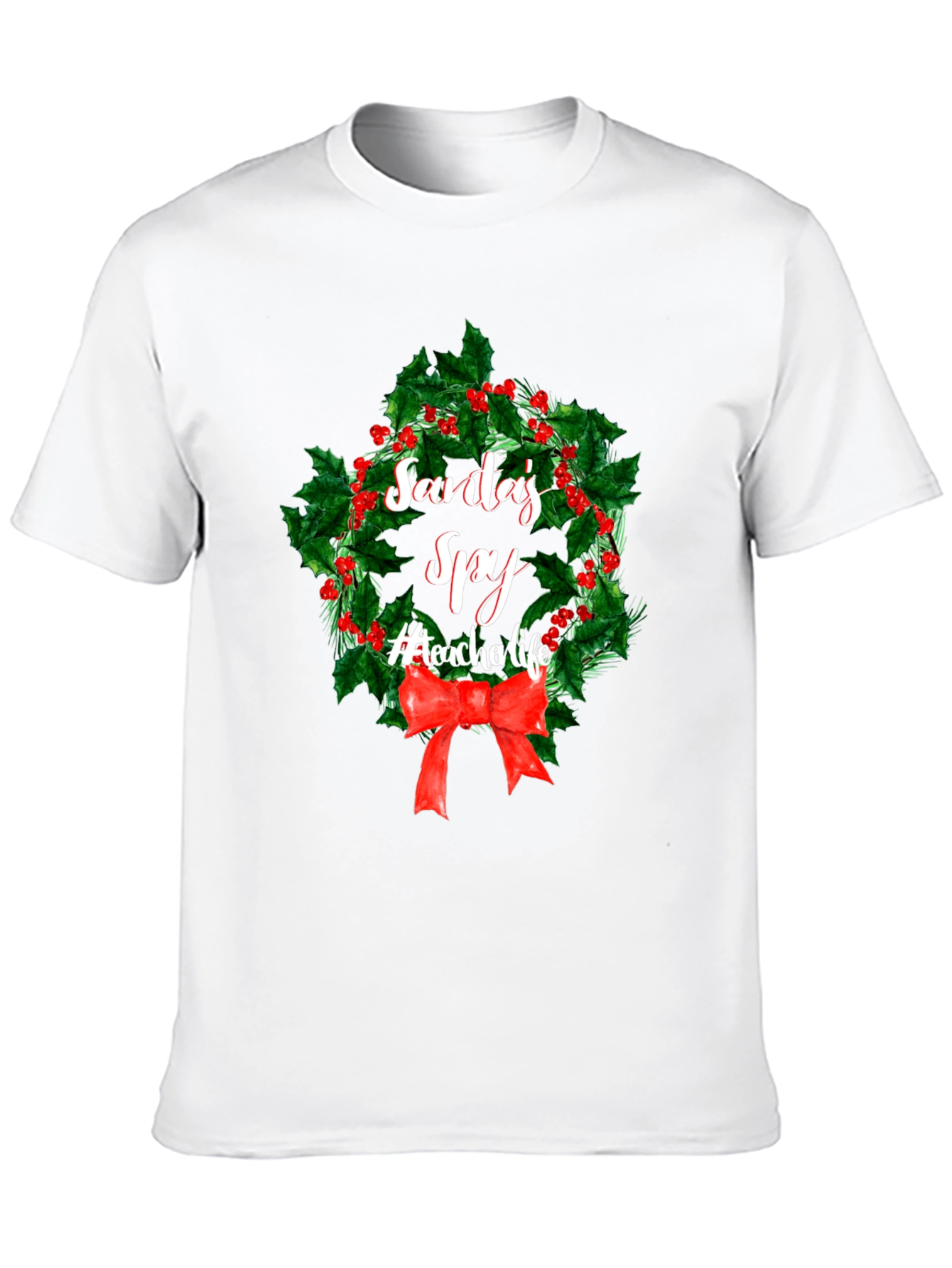 Santas Spy Teacher Life Christmas T-Shirt