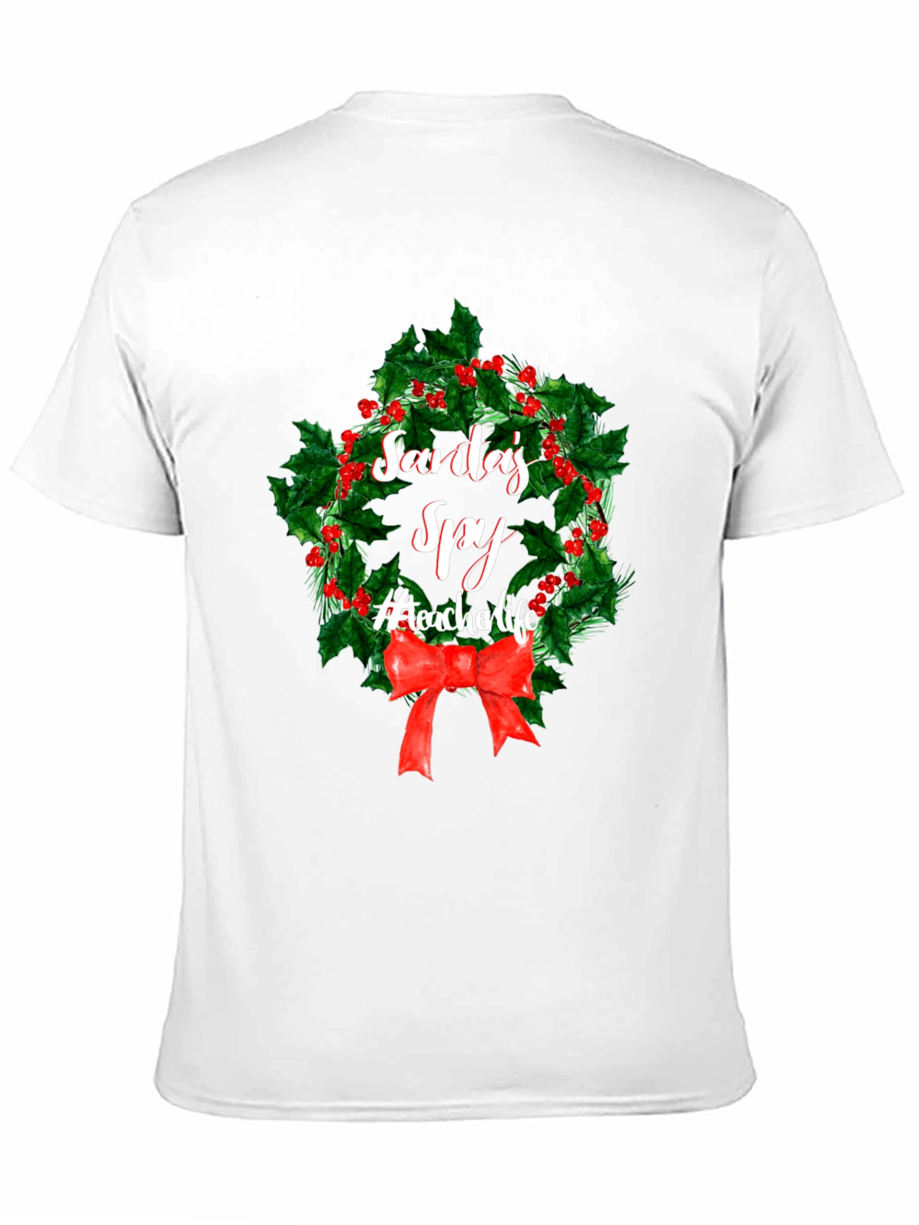 Santas Spy Teacher Life Christmas T-Shirt