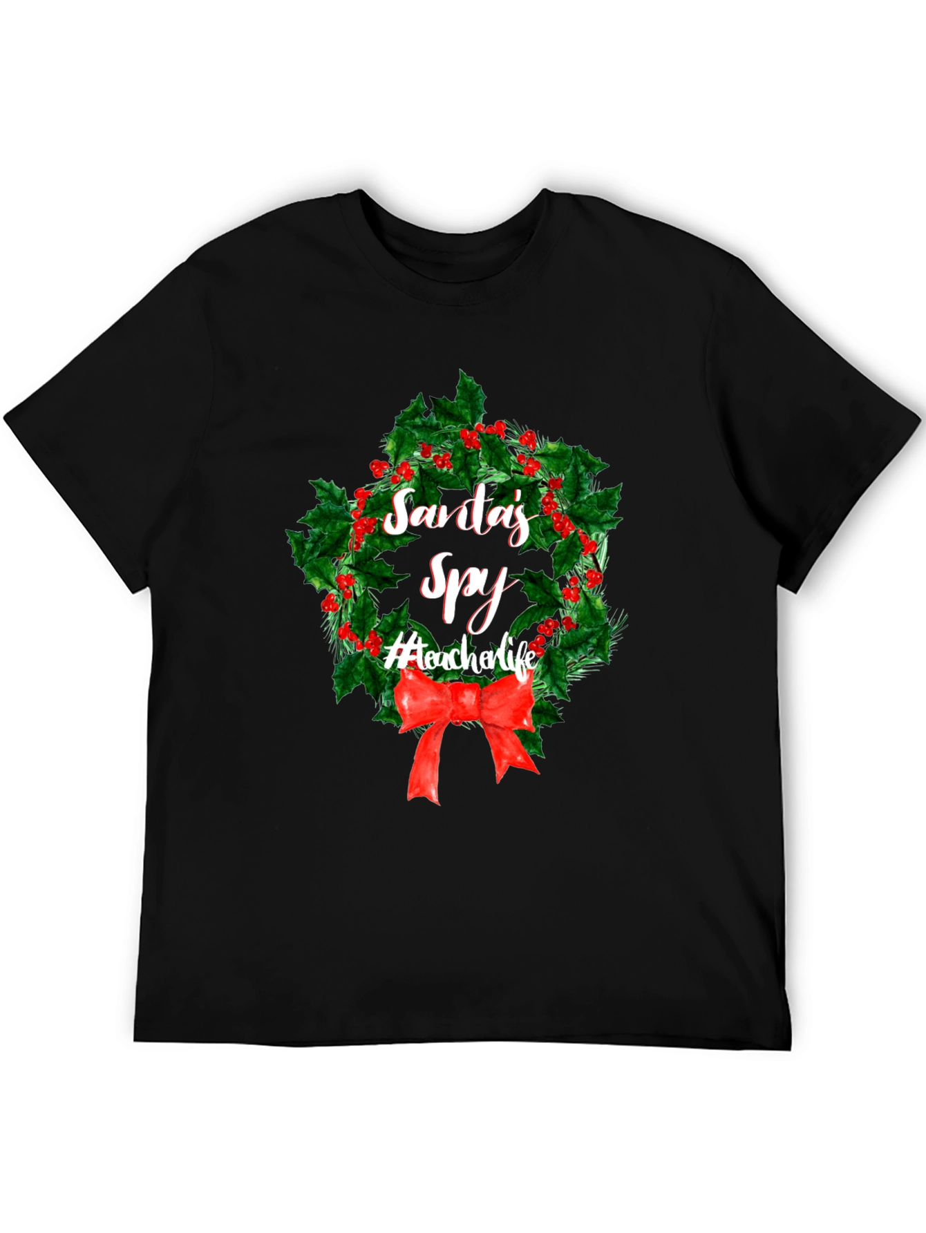 Santas Spy Teacher Life Christmas T-Shirt