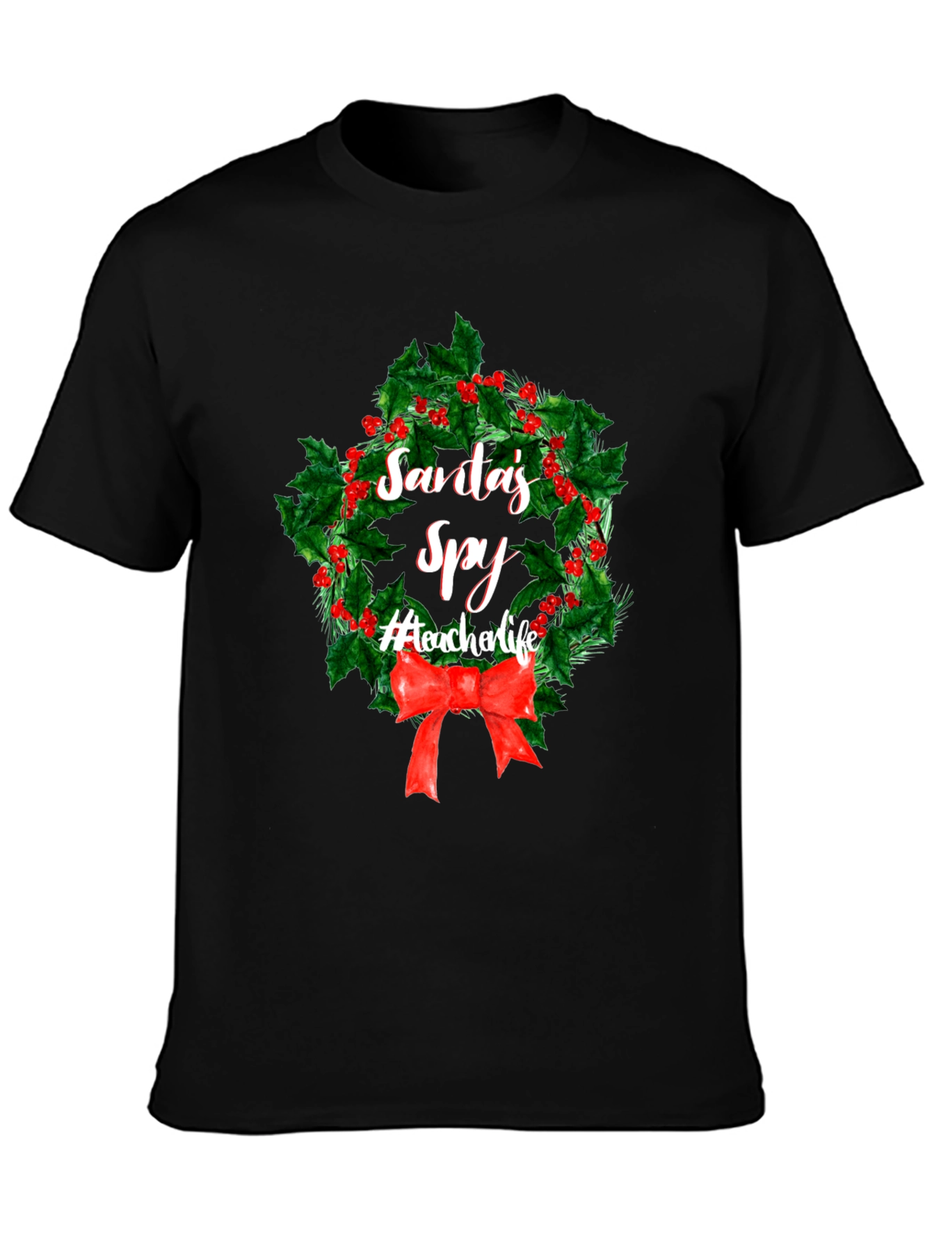 Santas Spy Teacher Life Christmas T-Shirt