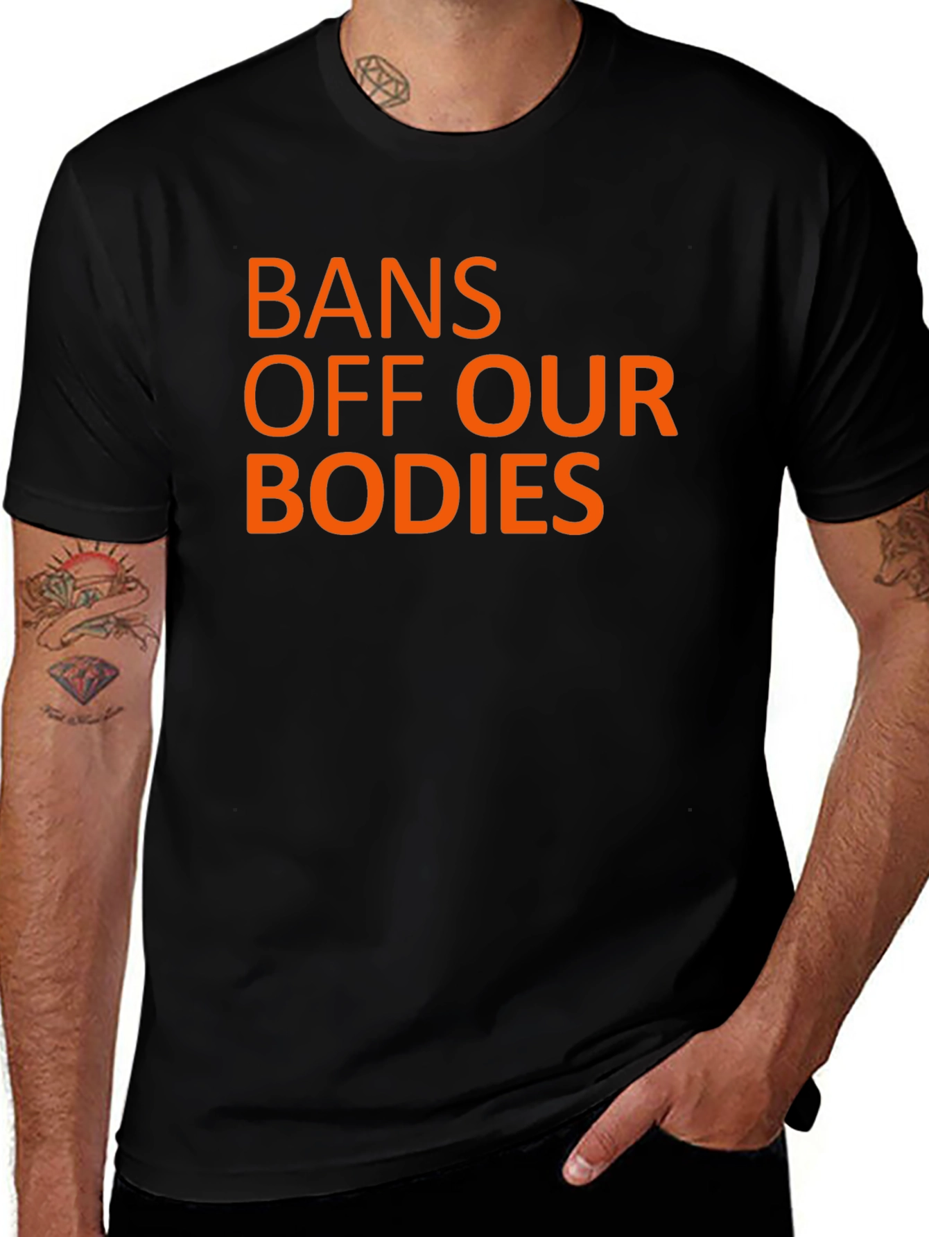 Bans Off Our Bodies Black Graphic Tee