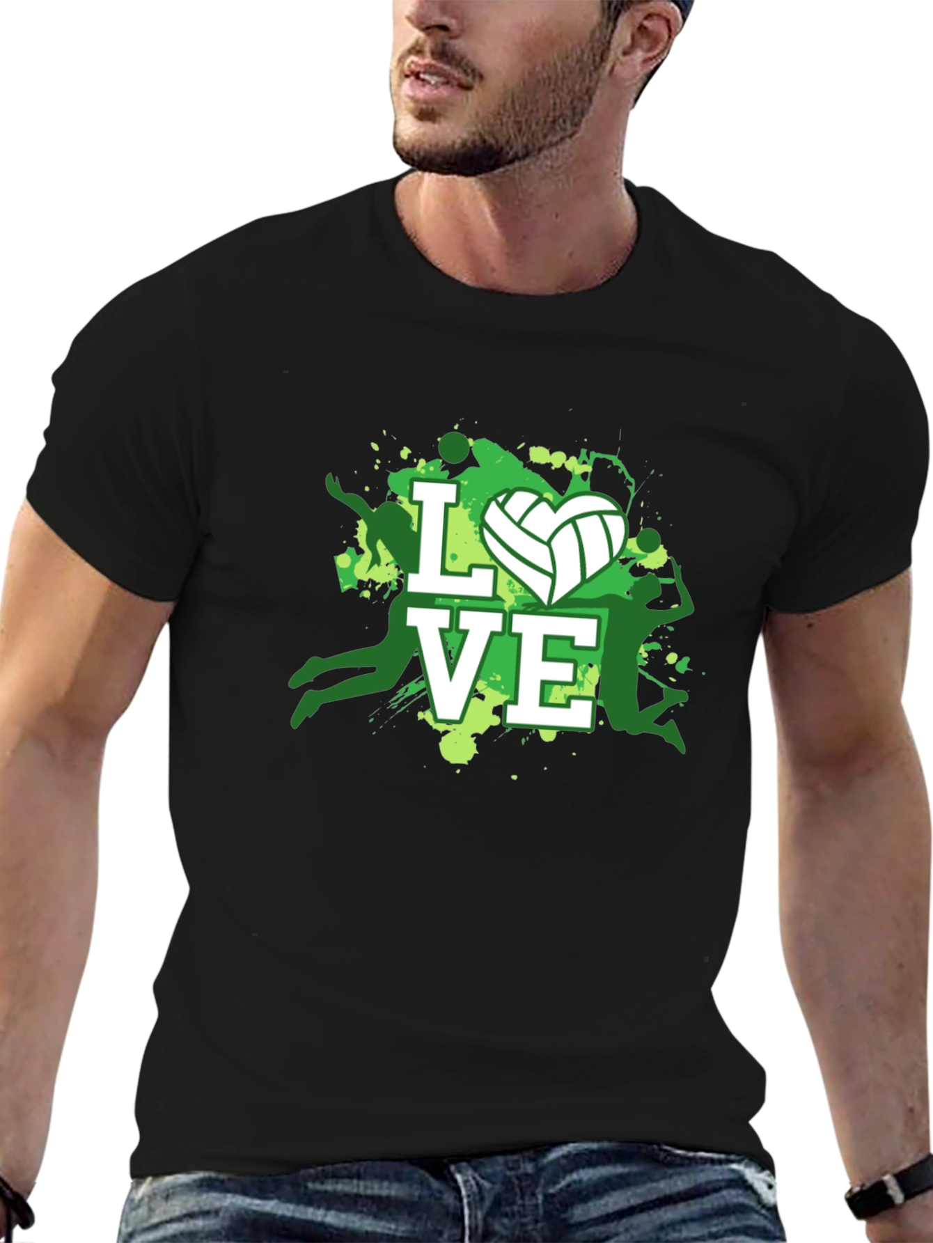 Volleyball Love Graphic Tee - Sporty Casual T-Shirt