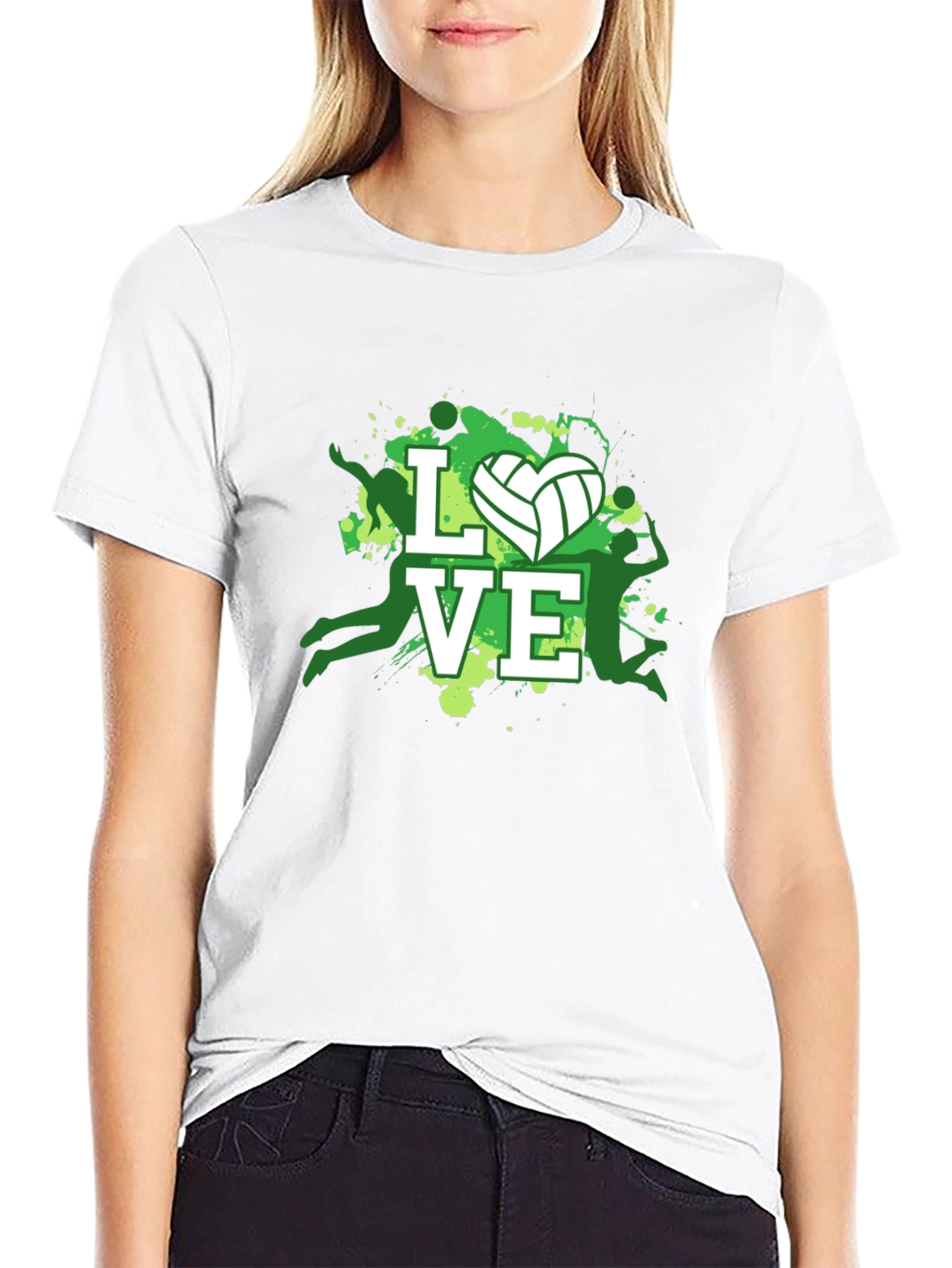 Volleyball Love Graphic Tee - Sporty Casual T-Shirt