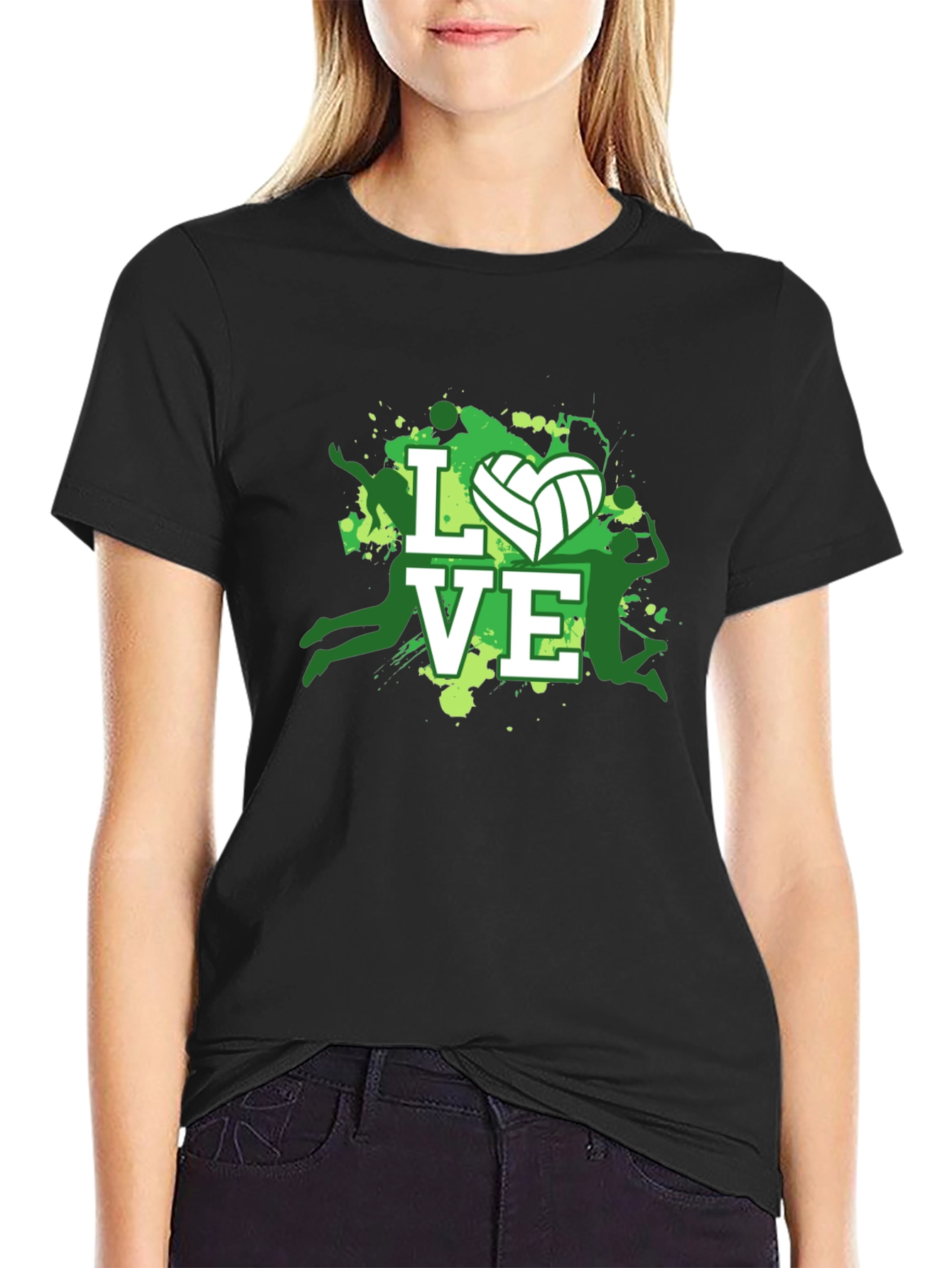 Volleyball Love Graphic Tee - Sporty Casual T-Shirt