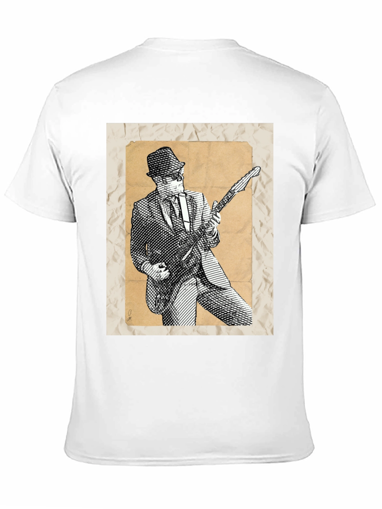 Retro Guitar Player Graphic Tee
