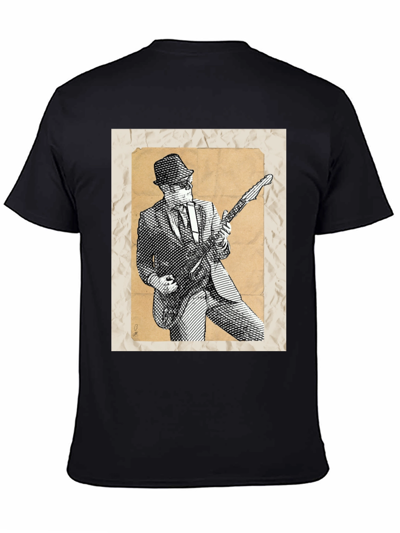 Retro Guitar Player Graphic Tee