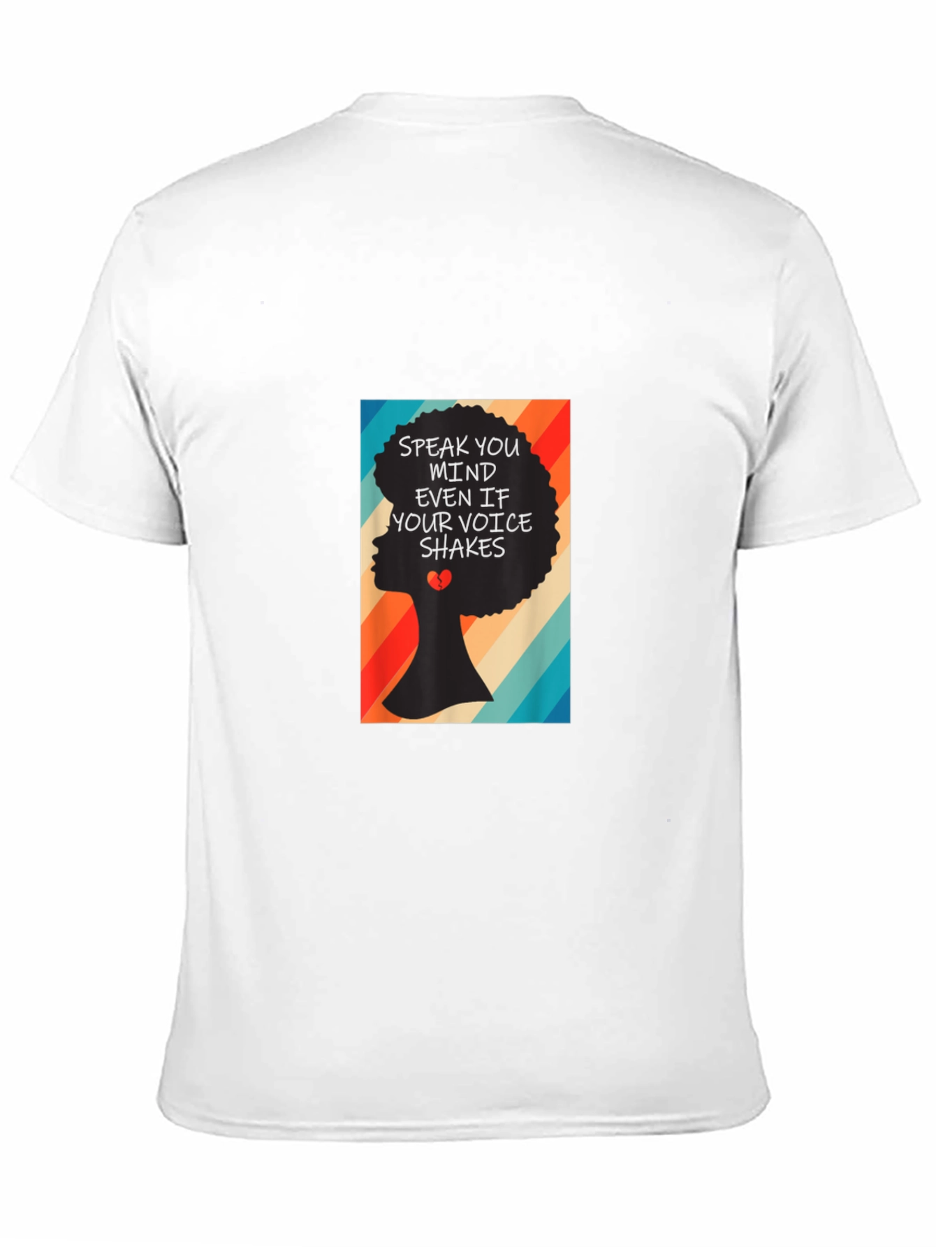 Speak Your Mind T-Shirt - Afro Silhouette Tee