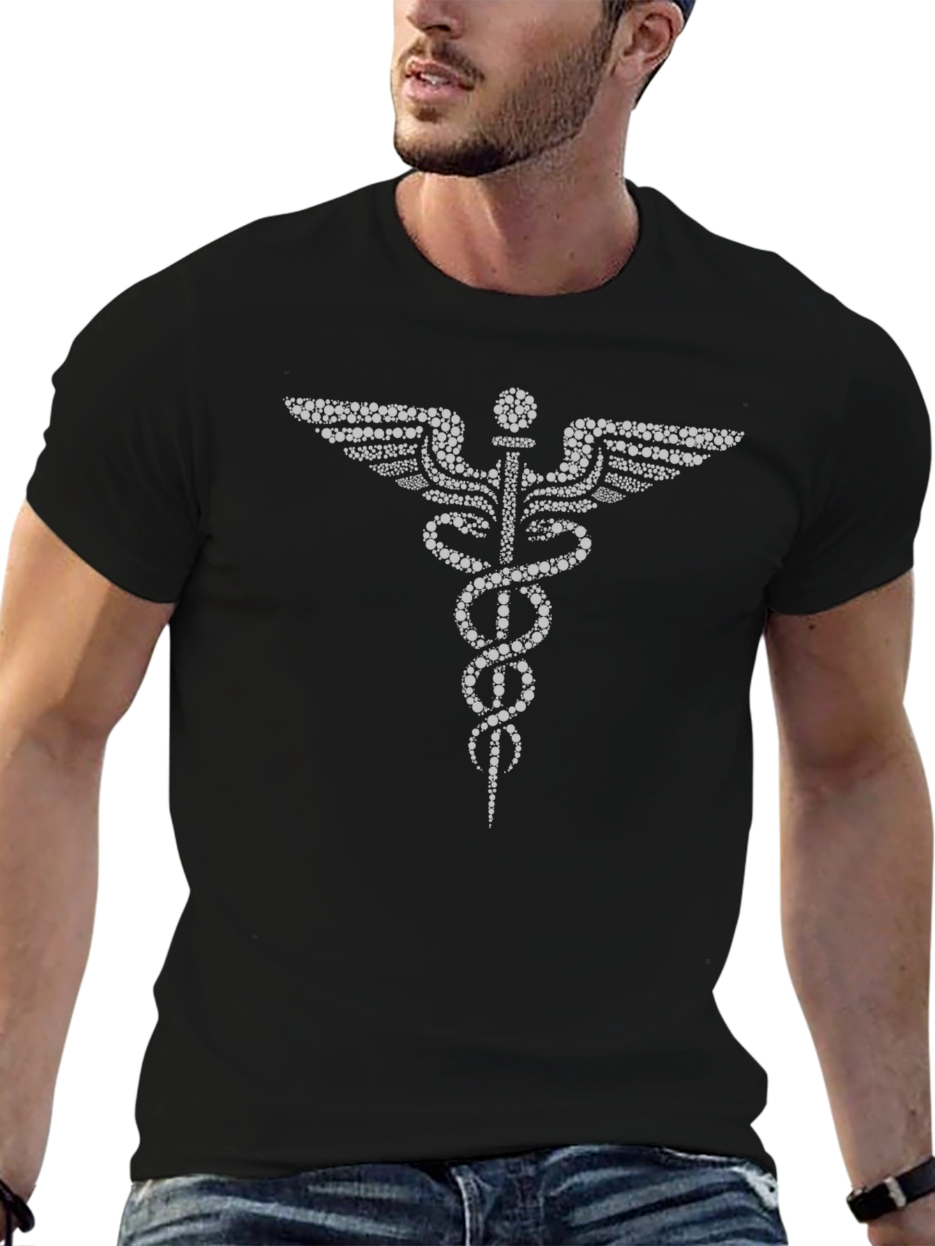 Caduceus T-Shirt - Medical Symbol Graphic Tee