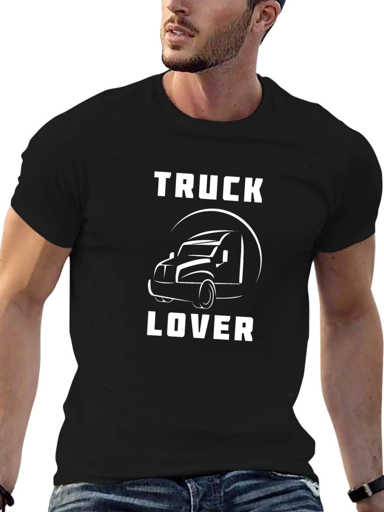 Truck Lover T-Shirt - Black Graphic Tee