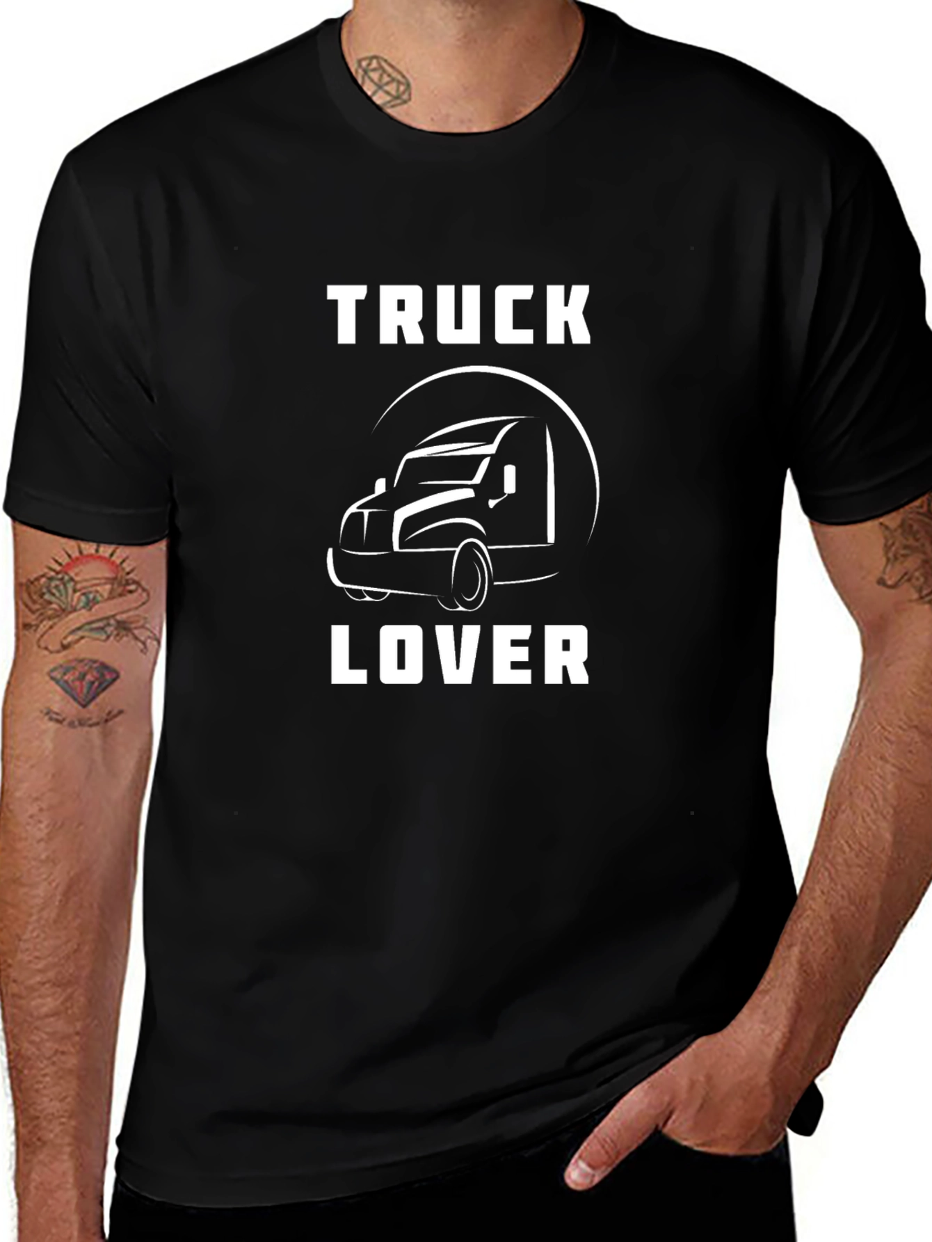 Truck Lover T-Shirt - Black Graphic Tee