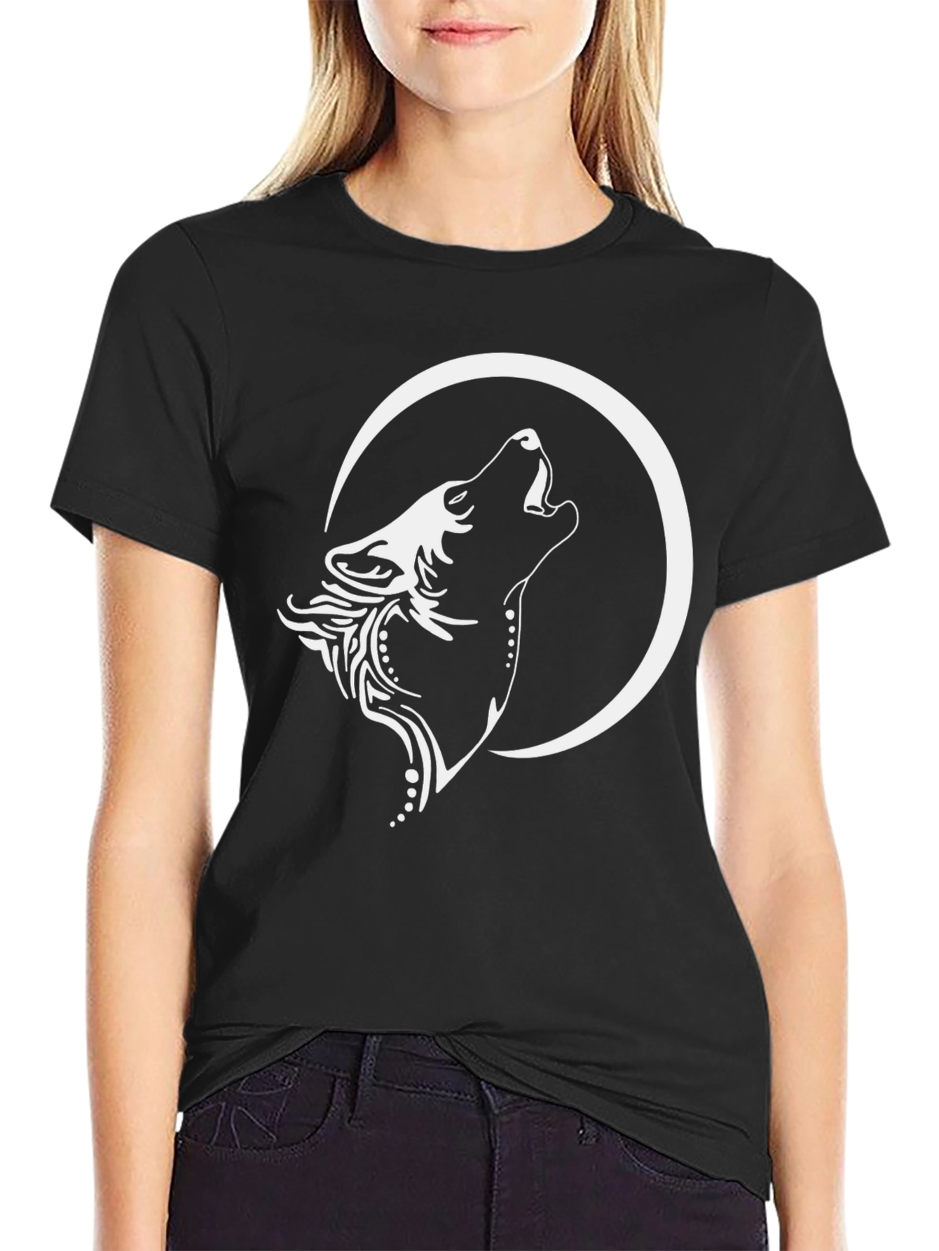 Black Wolf Moon Graphic Tee