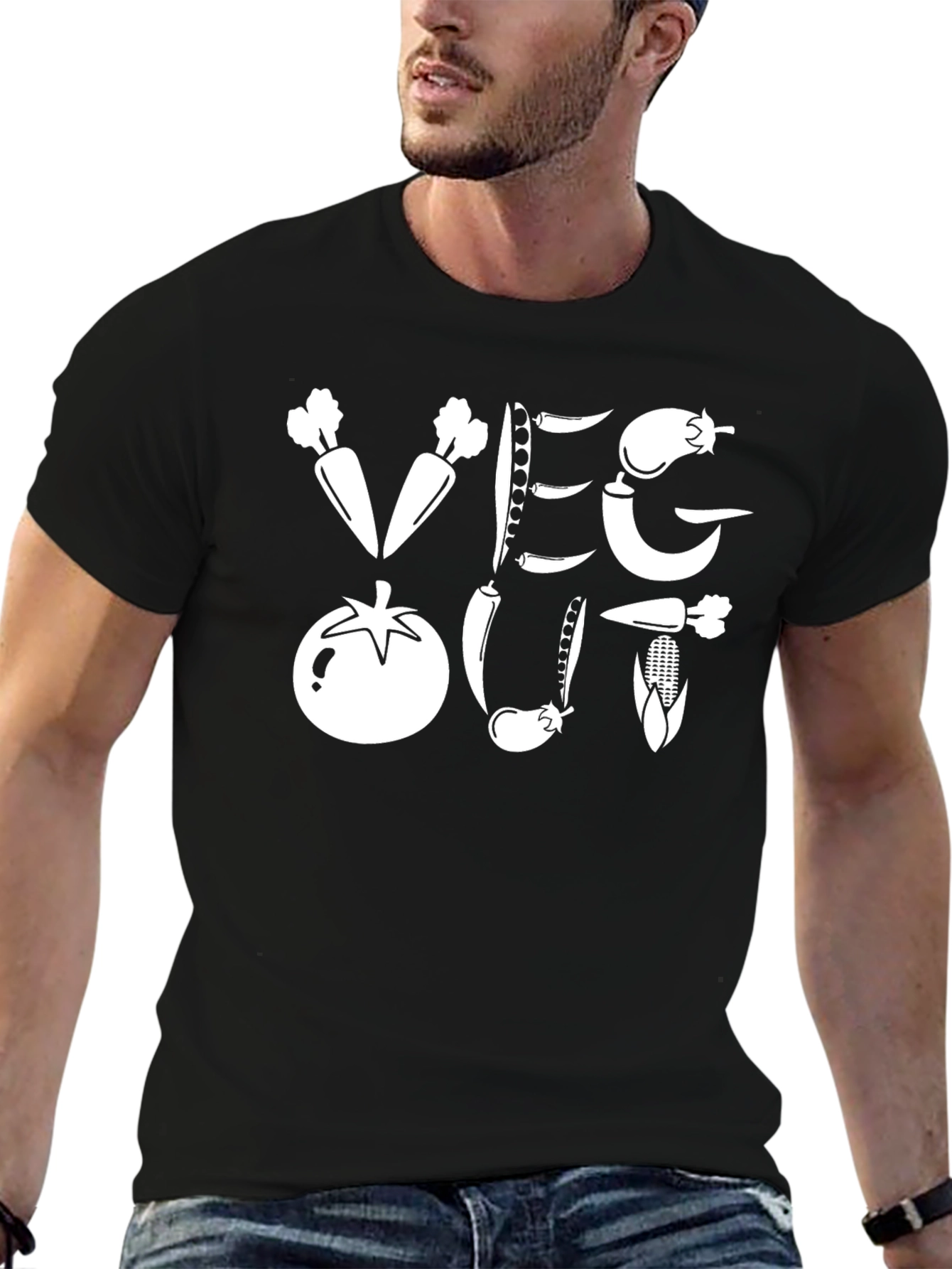 Veg Out T-Shirt - Vegan Vegetarian Tee