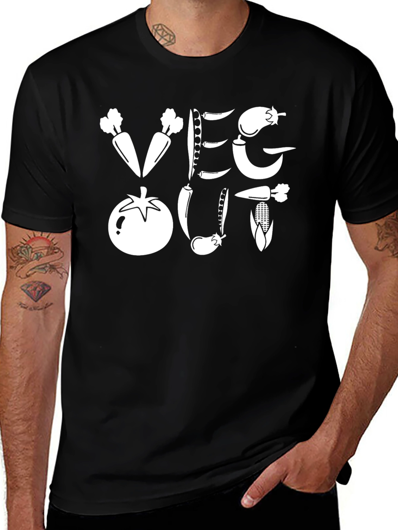 Veg Out T-Shirt - Vegan Vegetarian Tee