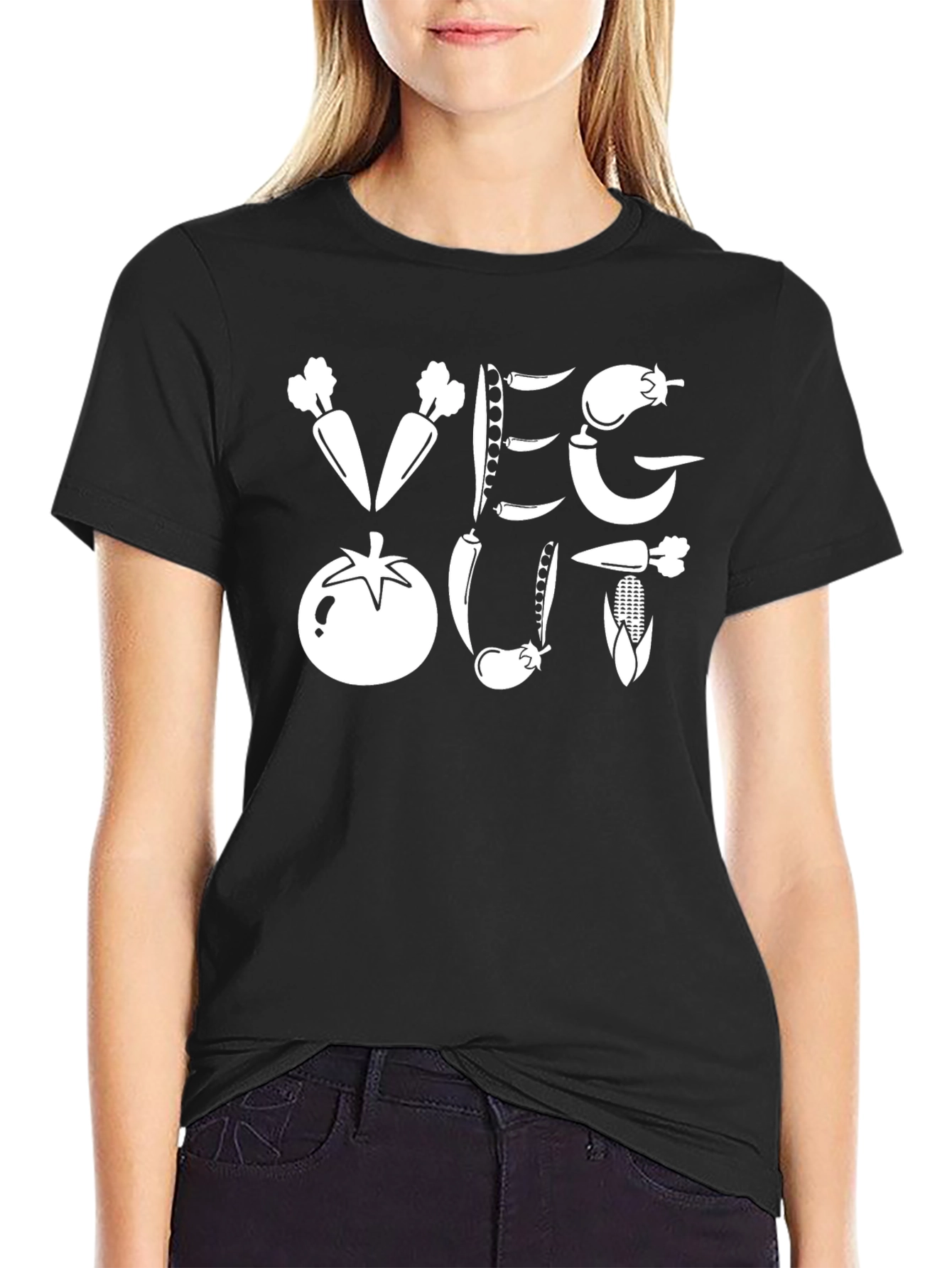 Veg Out T-Shirt - Vegan Vegetarian Tee