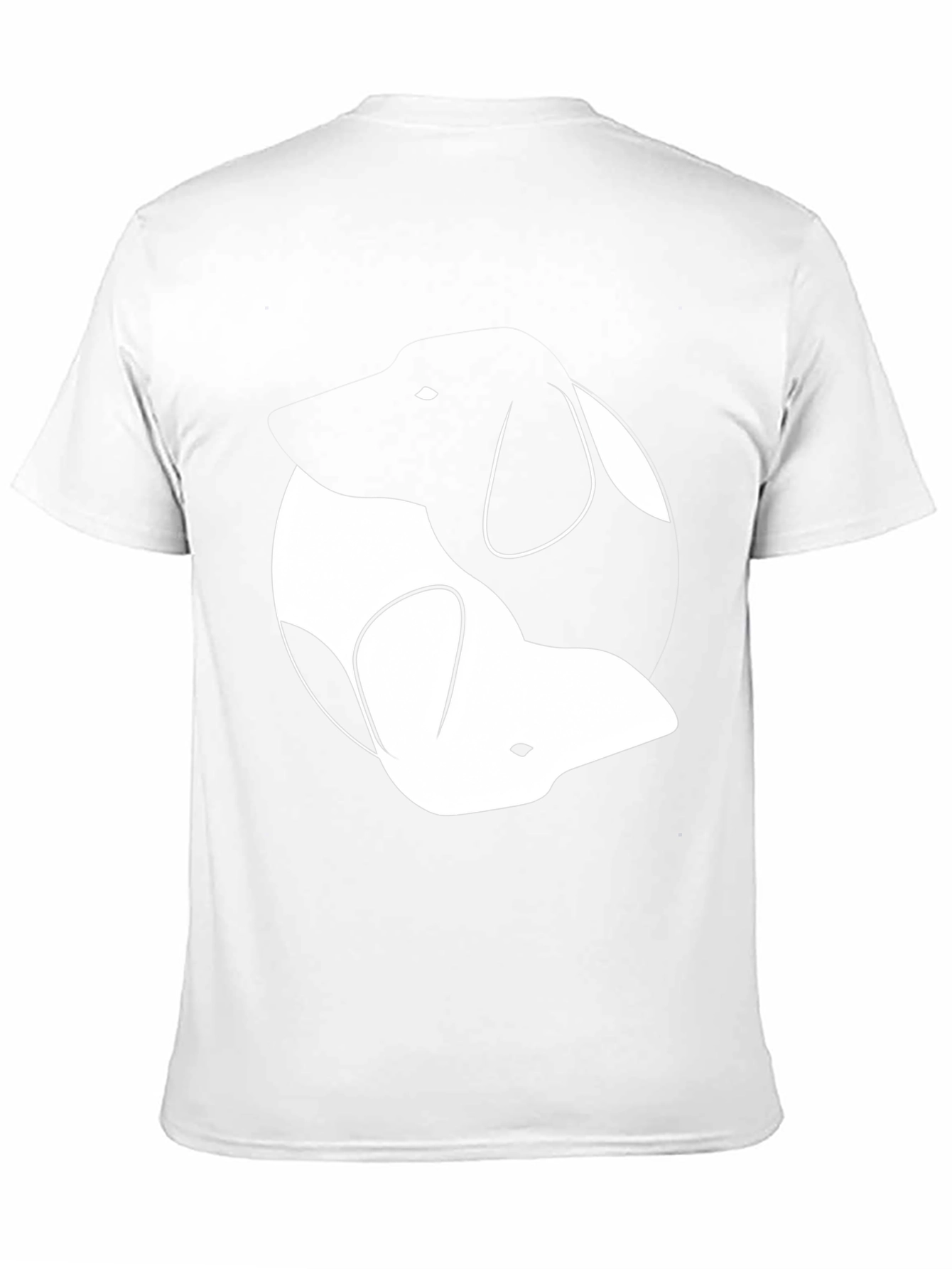 Yin Yang Dog T-Shirt - Casual Style
