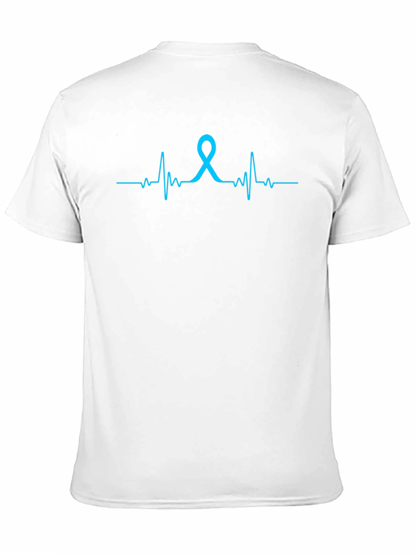 Awareness Ribbon Heartbeat Graphic T-Shirt