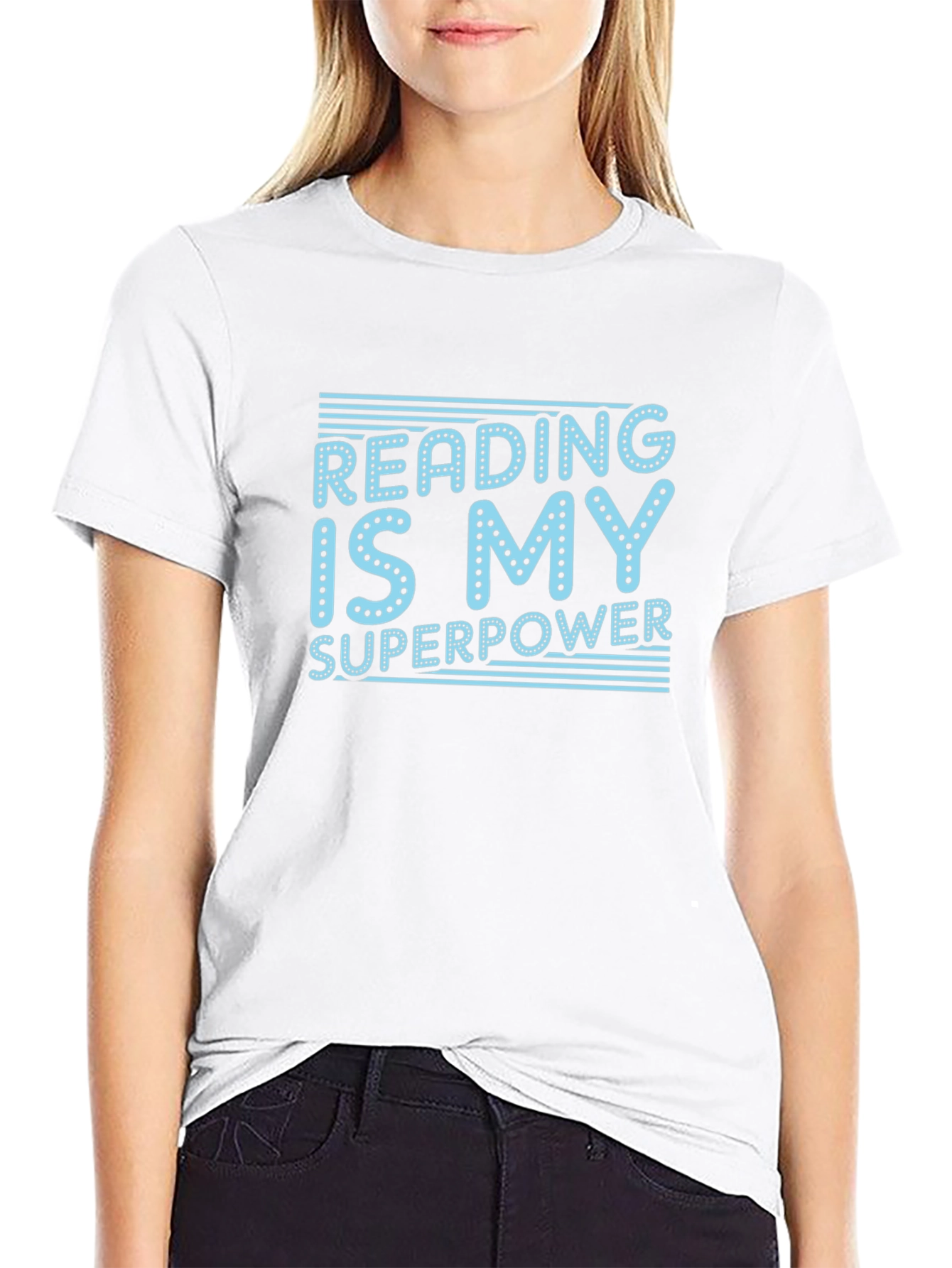 Reading Is My Superpower T-Shirt - Black
