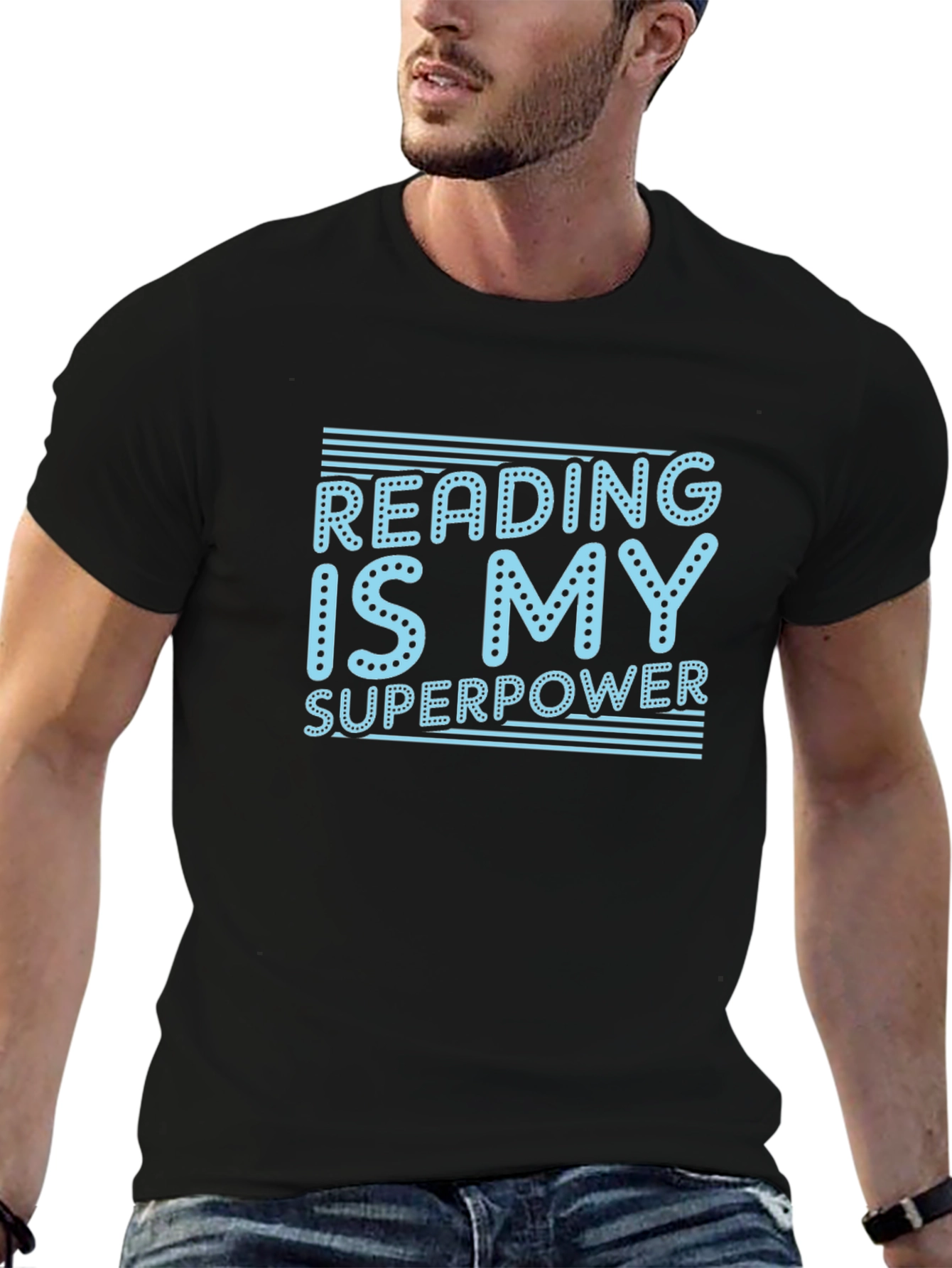 Reading Is My Superpower T-Shirt - Black
