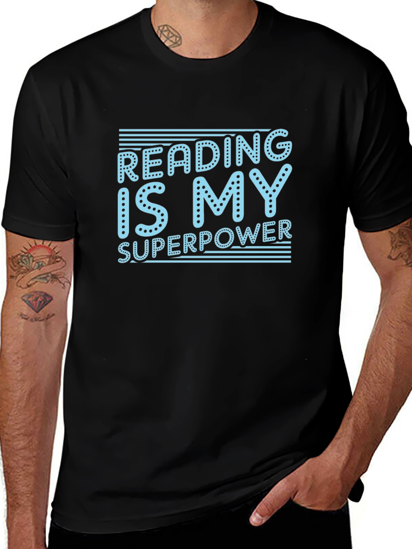 Reading Is My Superpower T-Shirt - Black