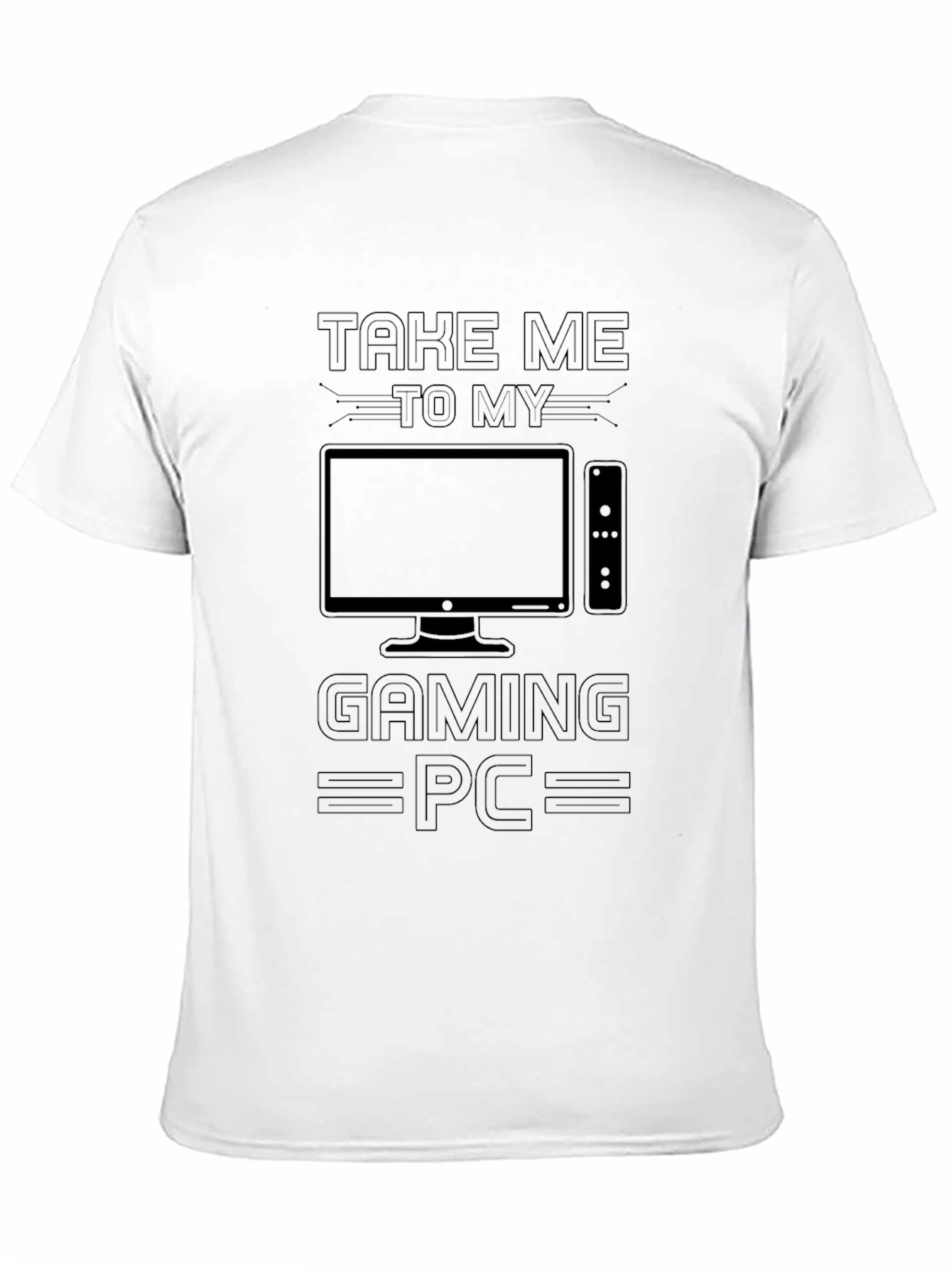 Take Me to My Gaming PC Black T-Shirt