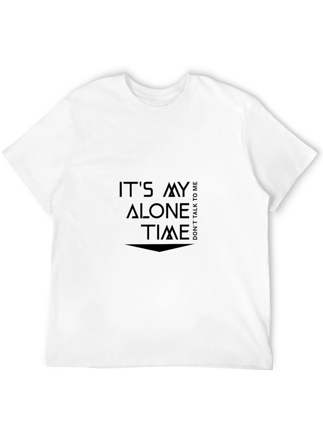 Alone Time Black T-Shirt - Introvert Style