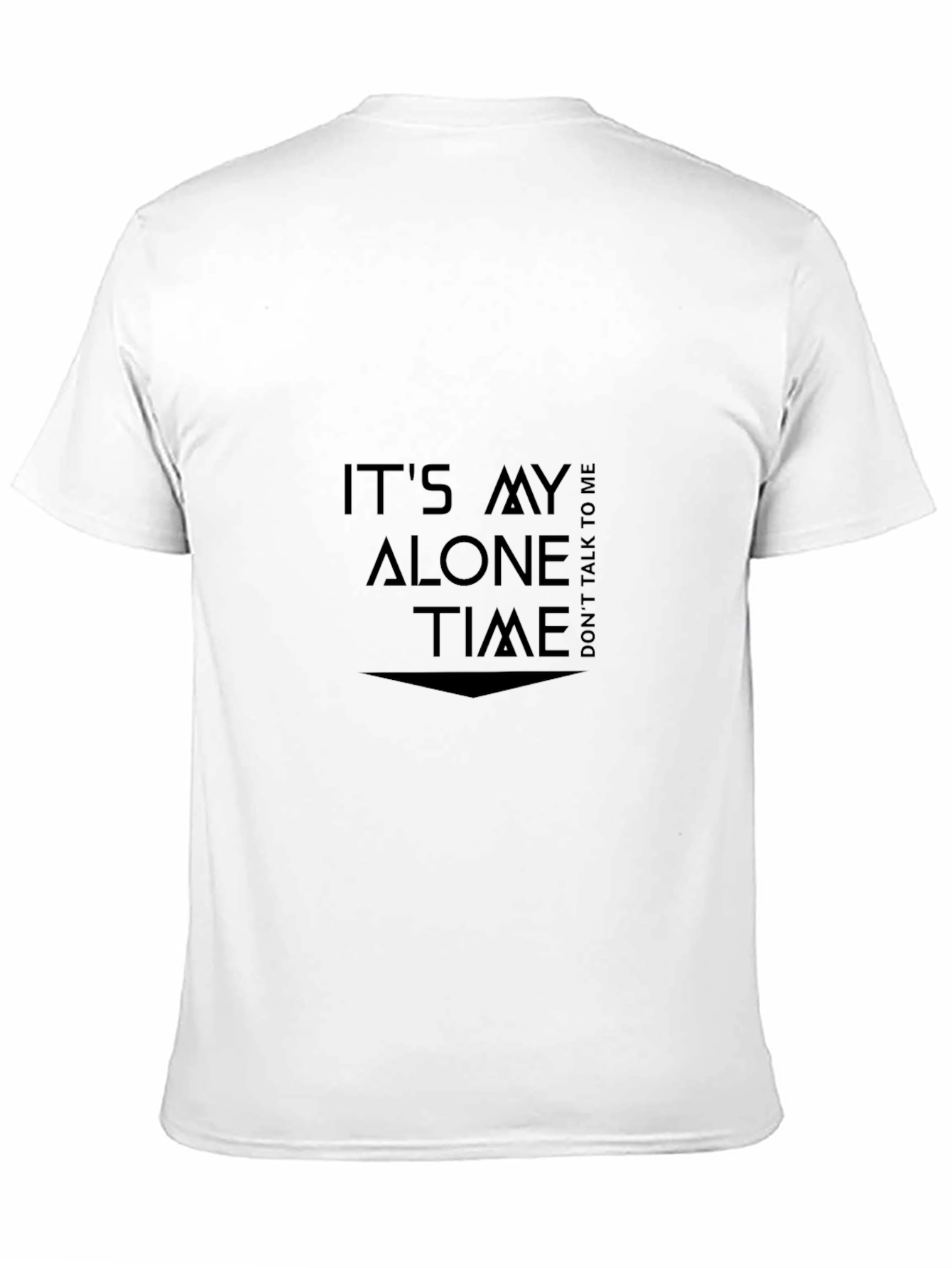 Alone Time Black T-Shirt - Introvert Style