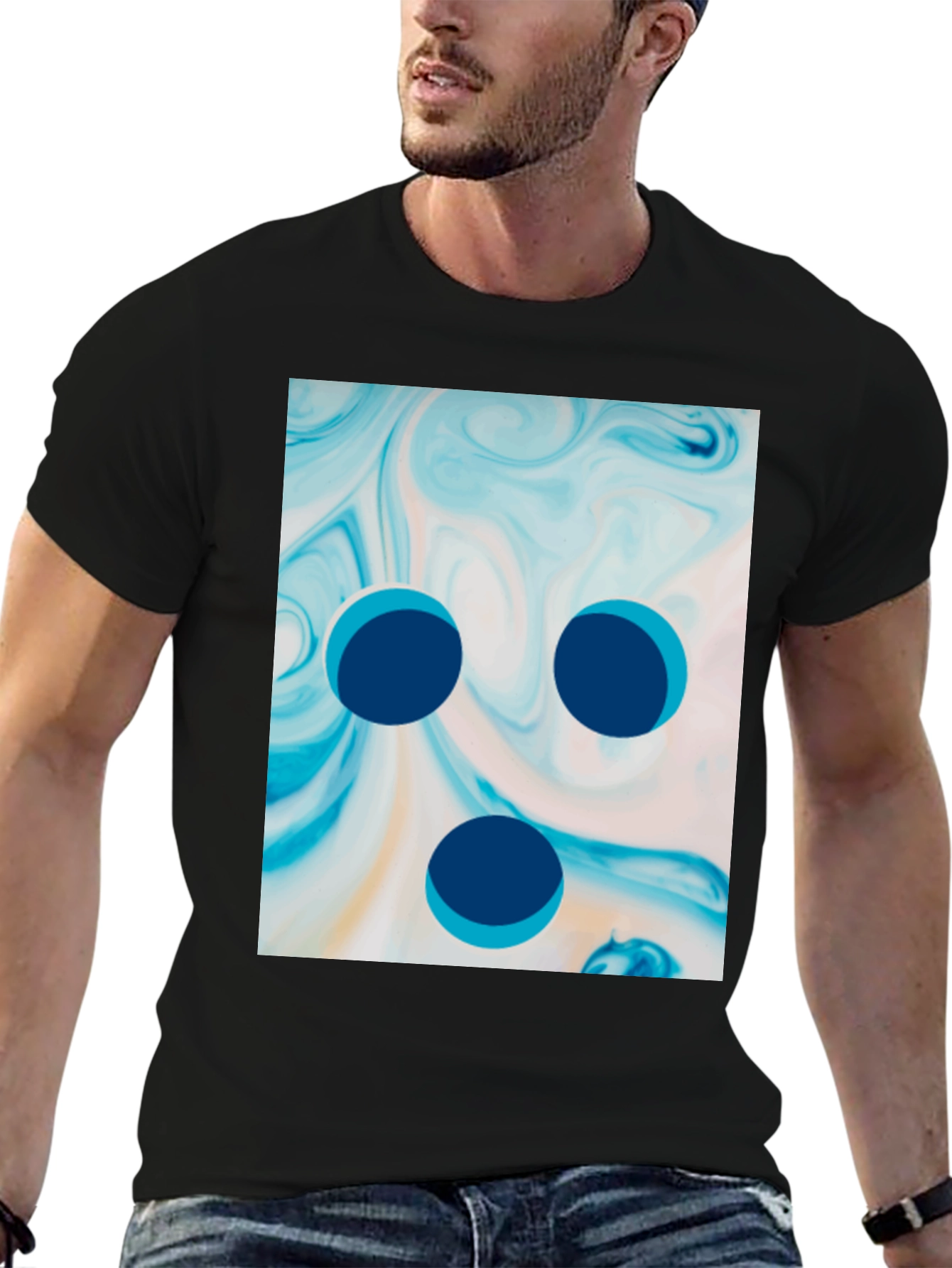 Abstract Swirl Tee - Unique Graphic Print