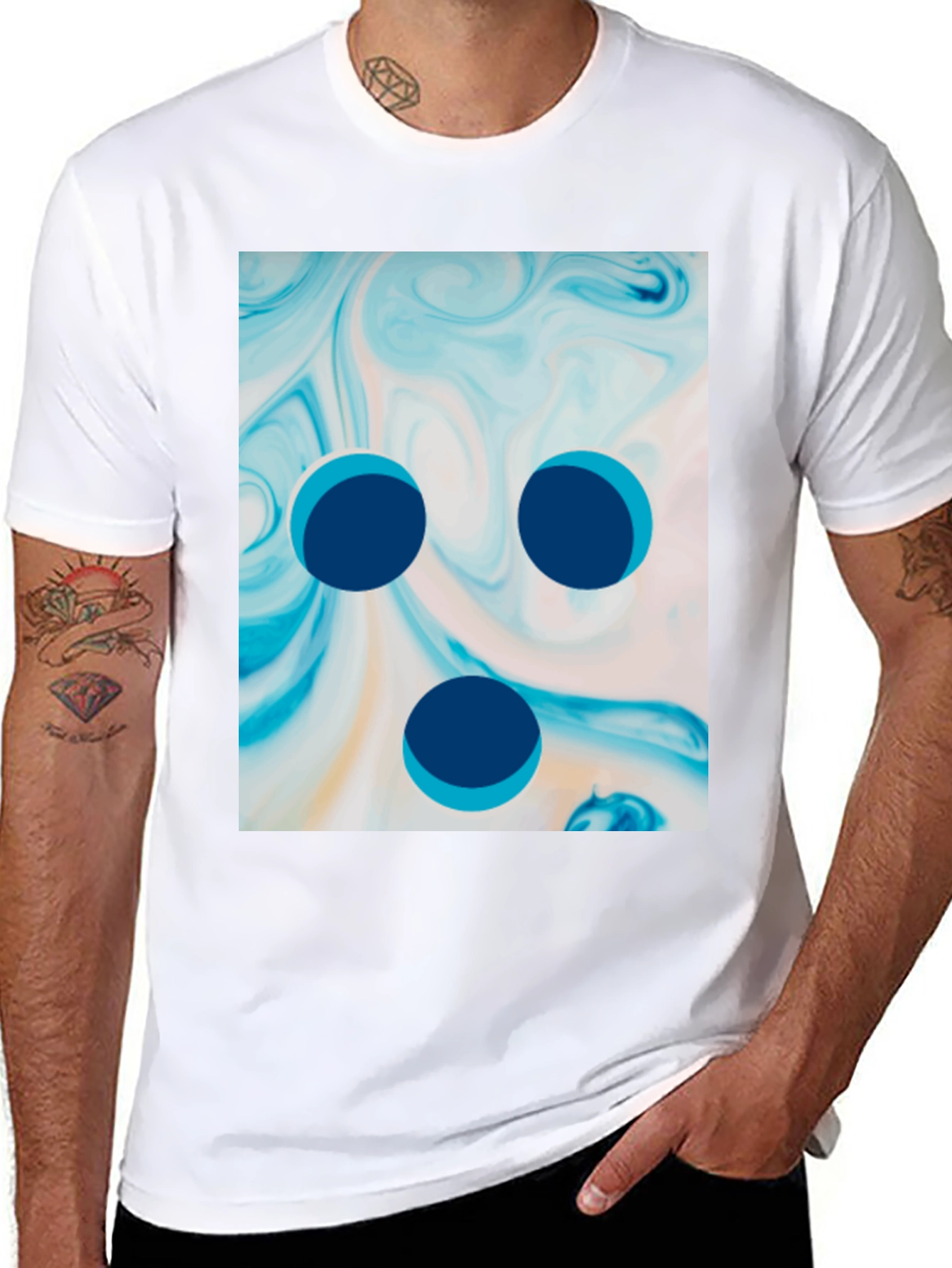 Abstract Swirl Tee - Unique Graphic Print
