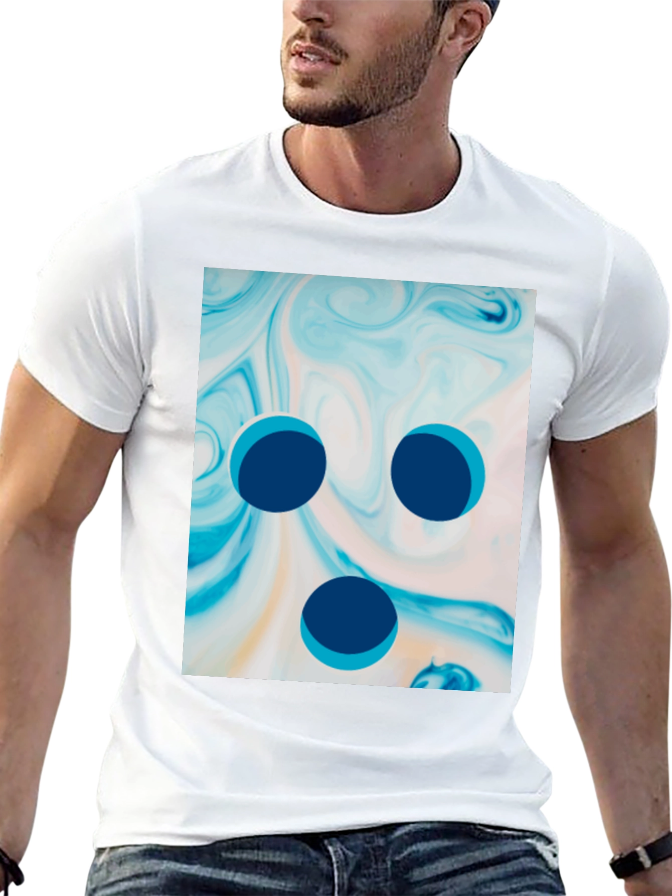 Abstract Swirl Tee - Unique Graphic Print