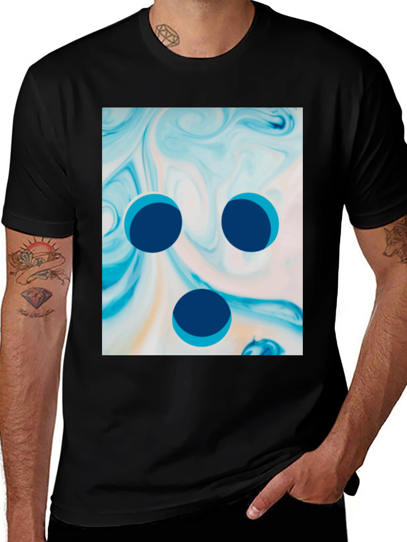 Abstract Swirl Tee - Unique Graphic Print