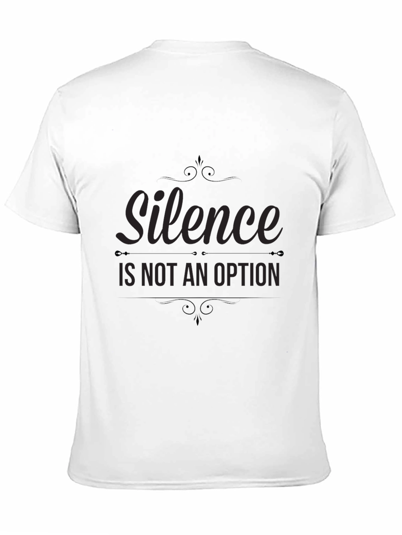 Silence is Not an Option Black Graphic Tee