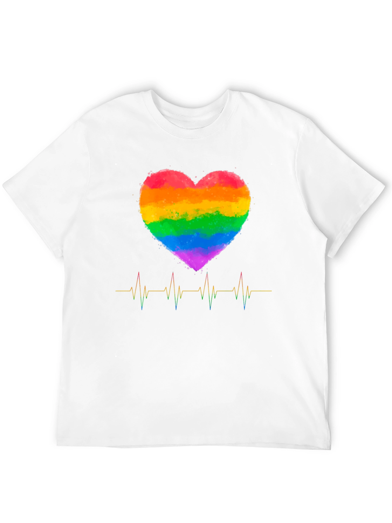 Rainbow Heartbeat Pride T-Shirt