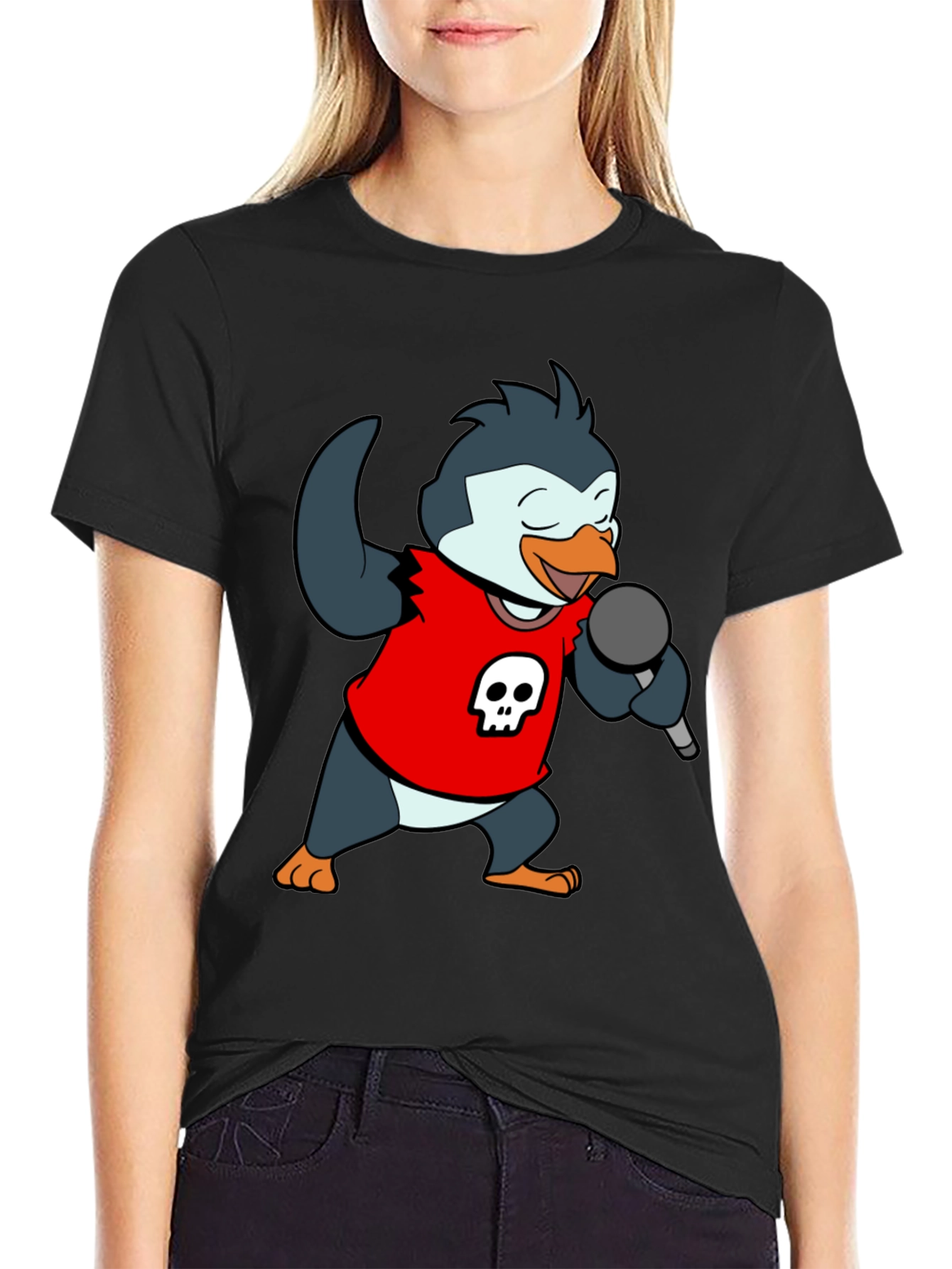 Rockstar Penguin Graphic Tee