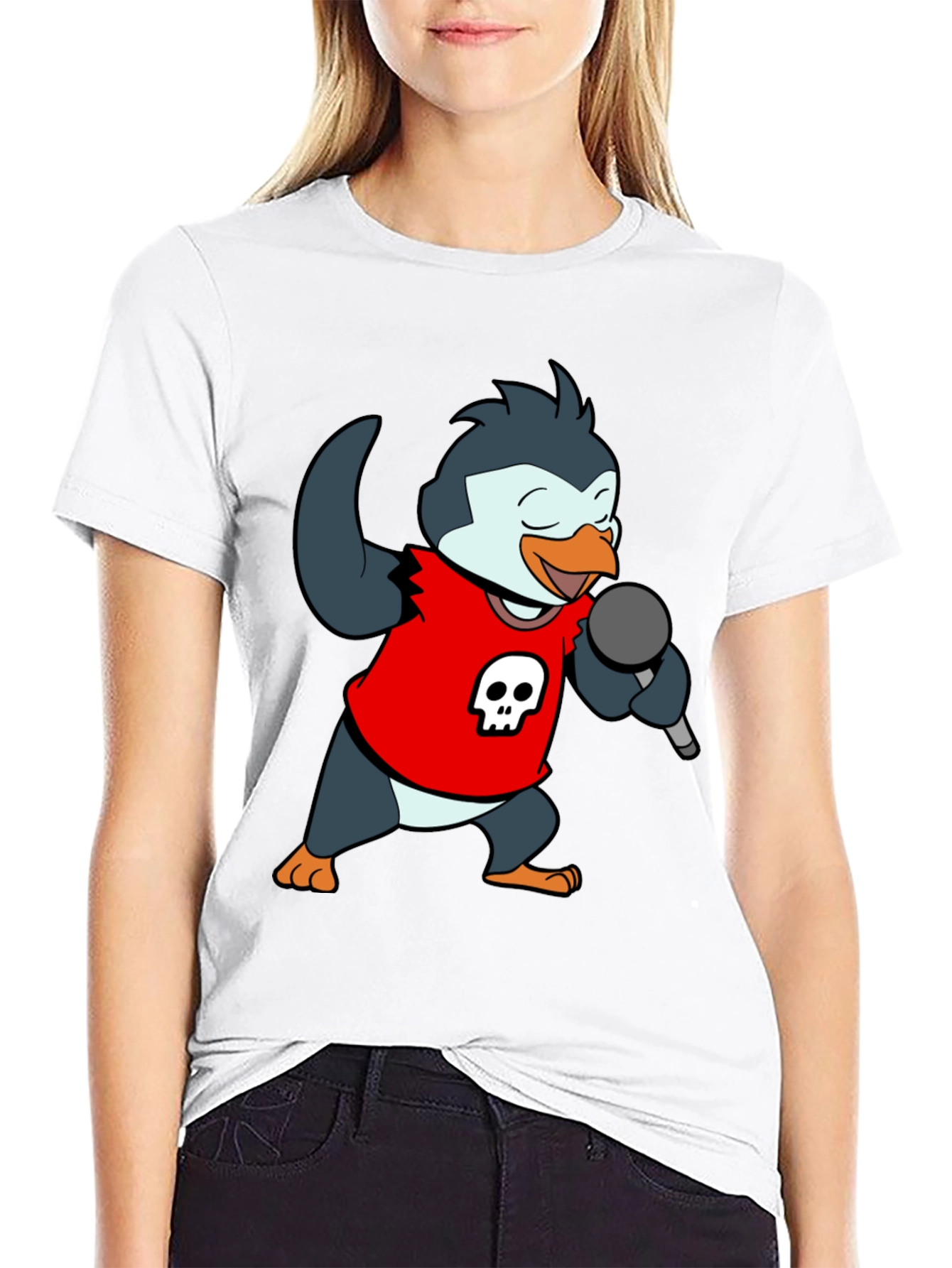Rockstar Penguin Graphic Tee