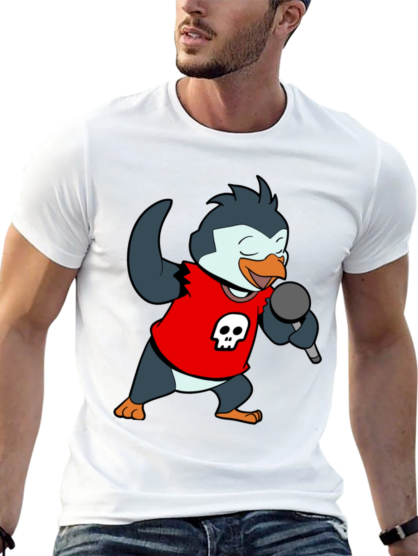 Rockstar Penguin Graphic Tee