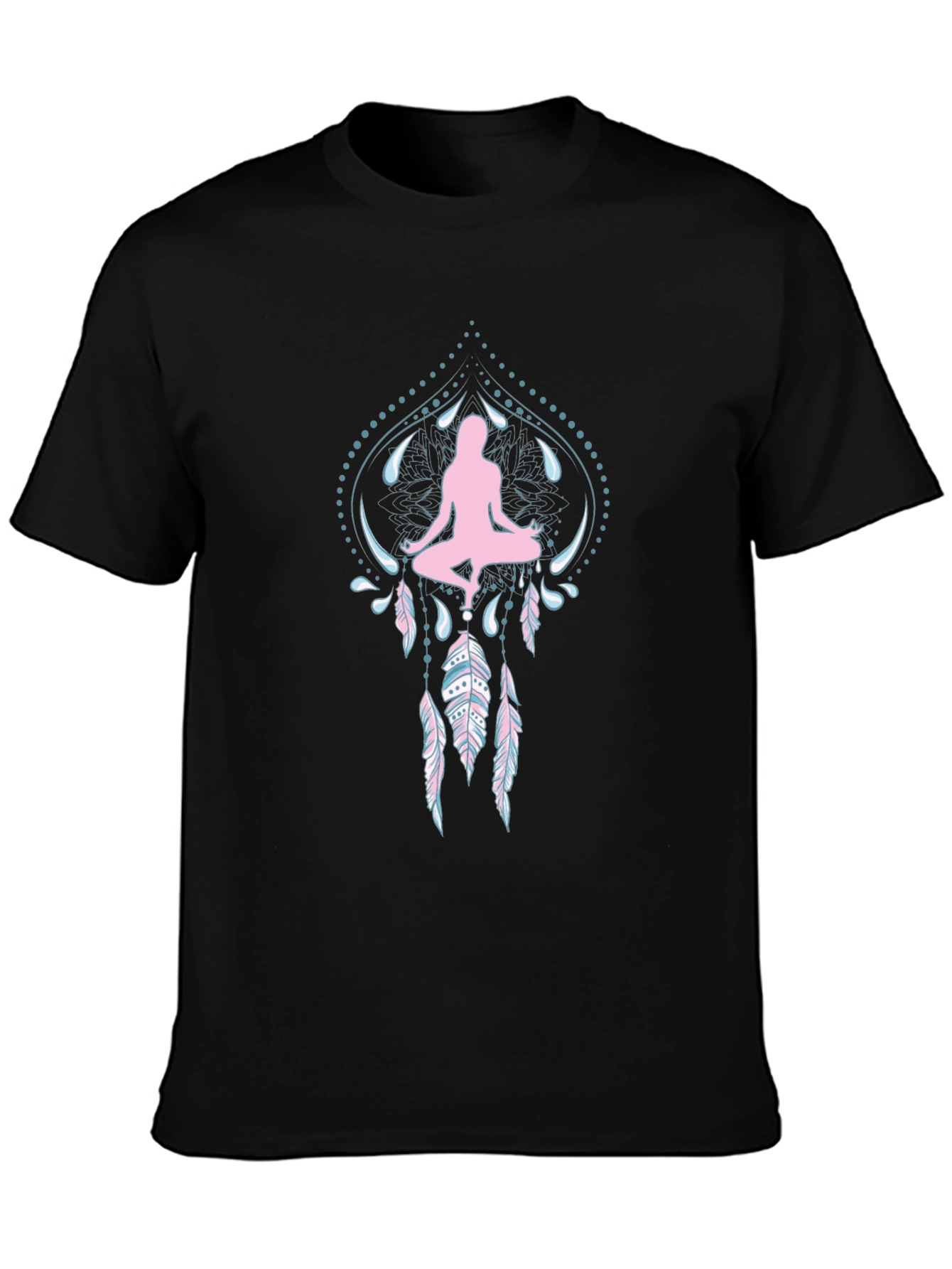 Yoga Meditation Dreamcatcher Graphic Tee