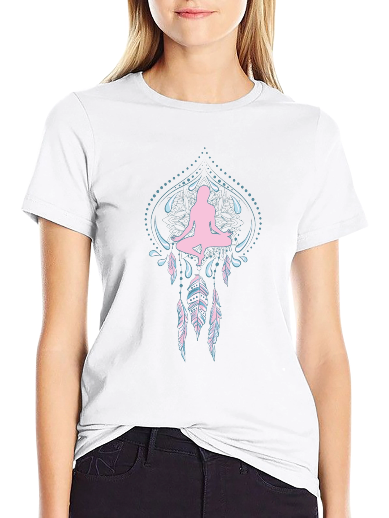 Yoga Meditation Dreamcatcher Graphic Tee