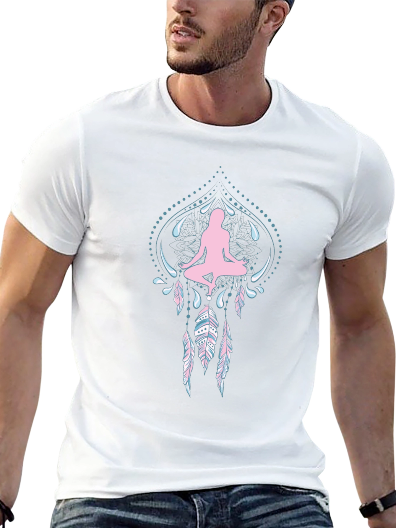 Yoga Meditation Dreamcatcher Graphic Tee