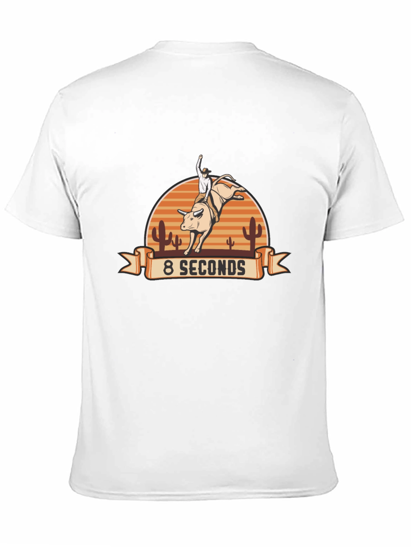 8 Seconds Rodeo Bull Riding Graphic Tee