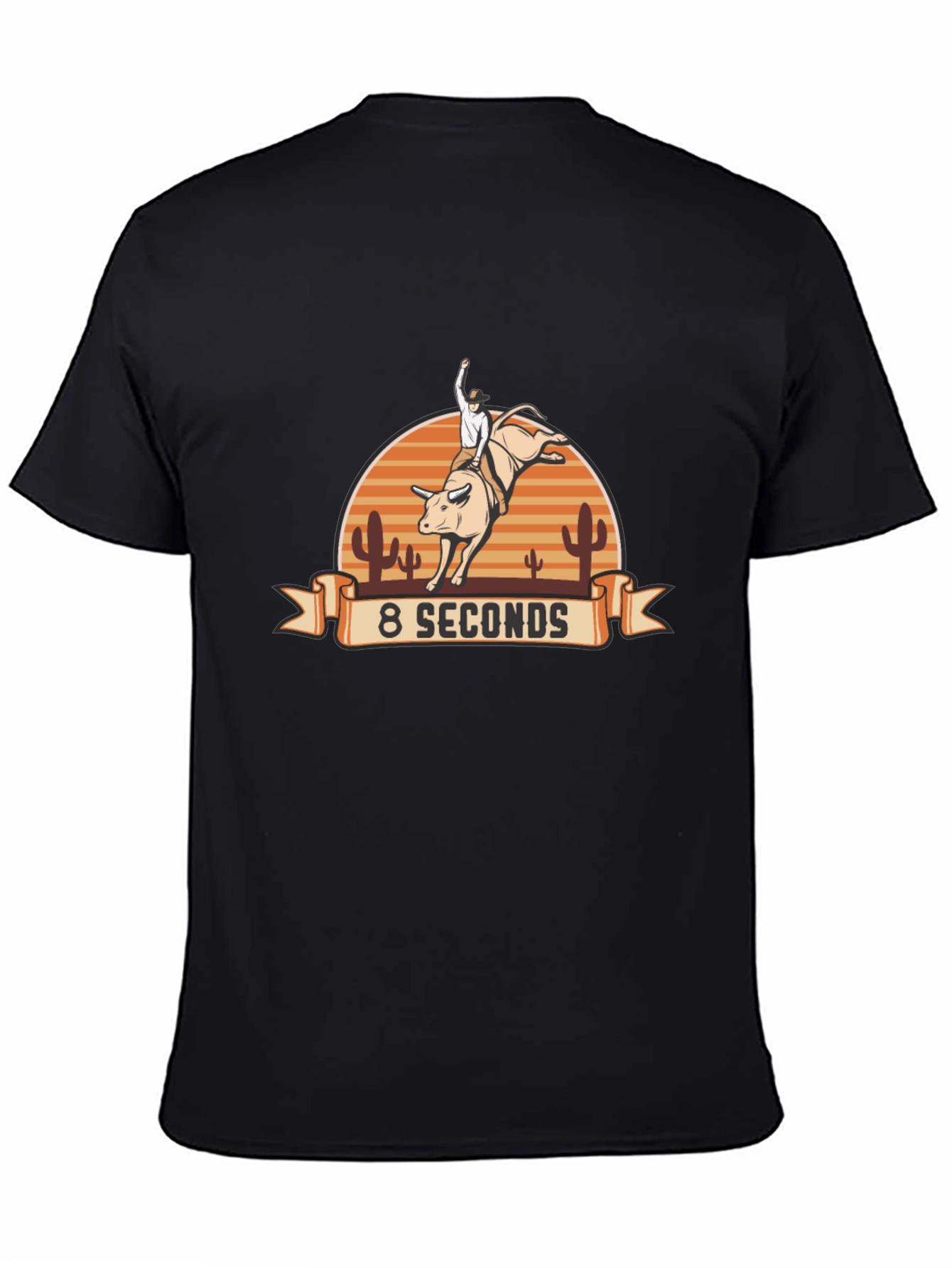 8 Seconds Rodeo Bull Riding Graphic Tee